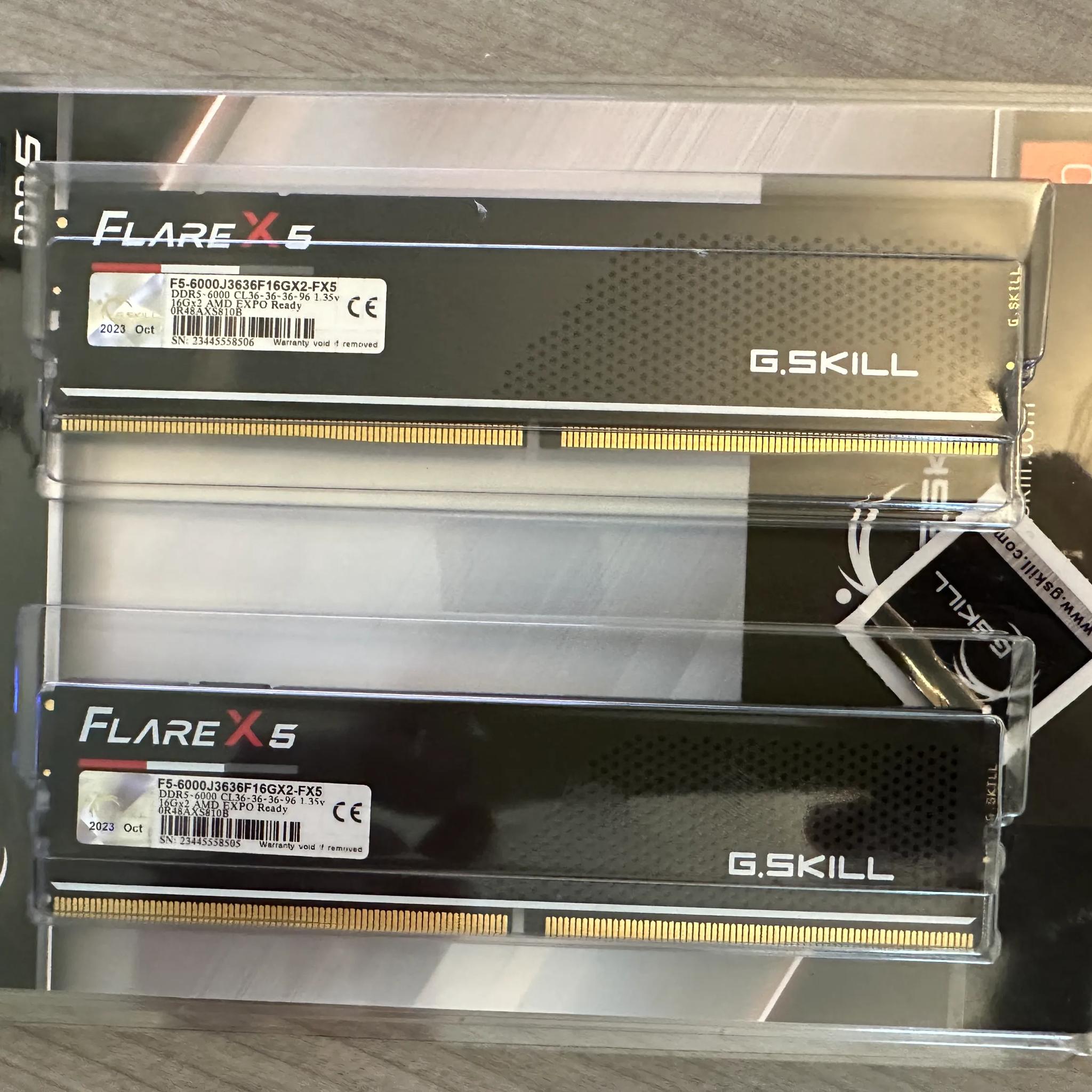 AMD Ryzen 7 7800X3D + 32GB DDR5-6000 CL36 G.Skill Flare X5 RAM Bundle