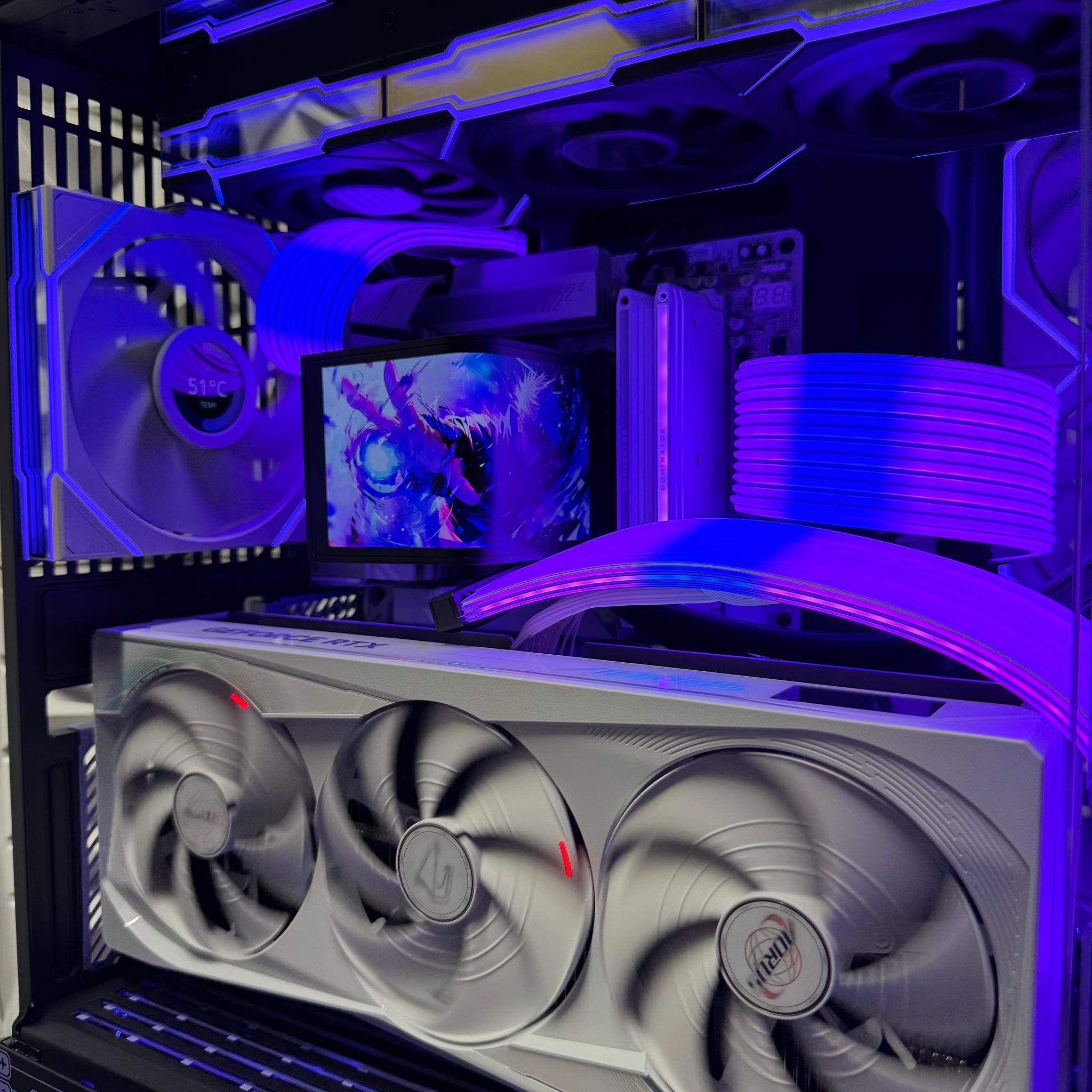 RTX 5080 Master Ice / Ryzen 7 9800X3D / 32GB 7000MTs Corsair Dominator / 1TB nvme storage