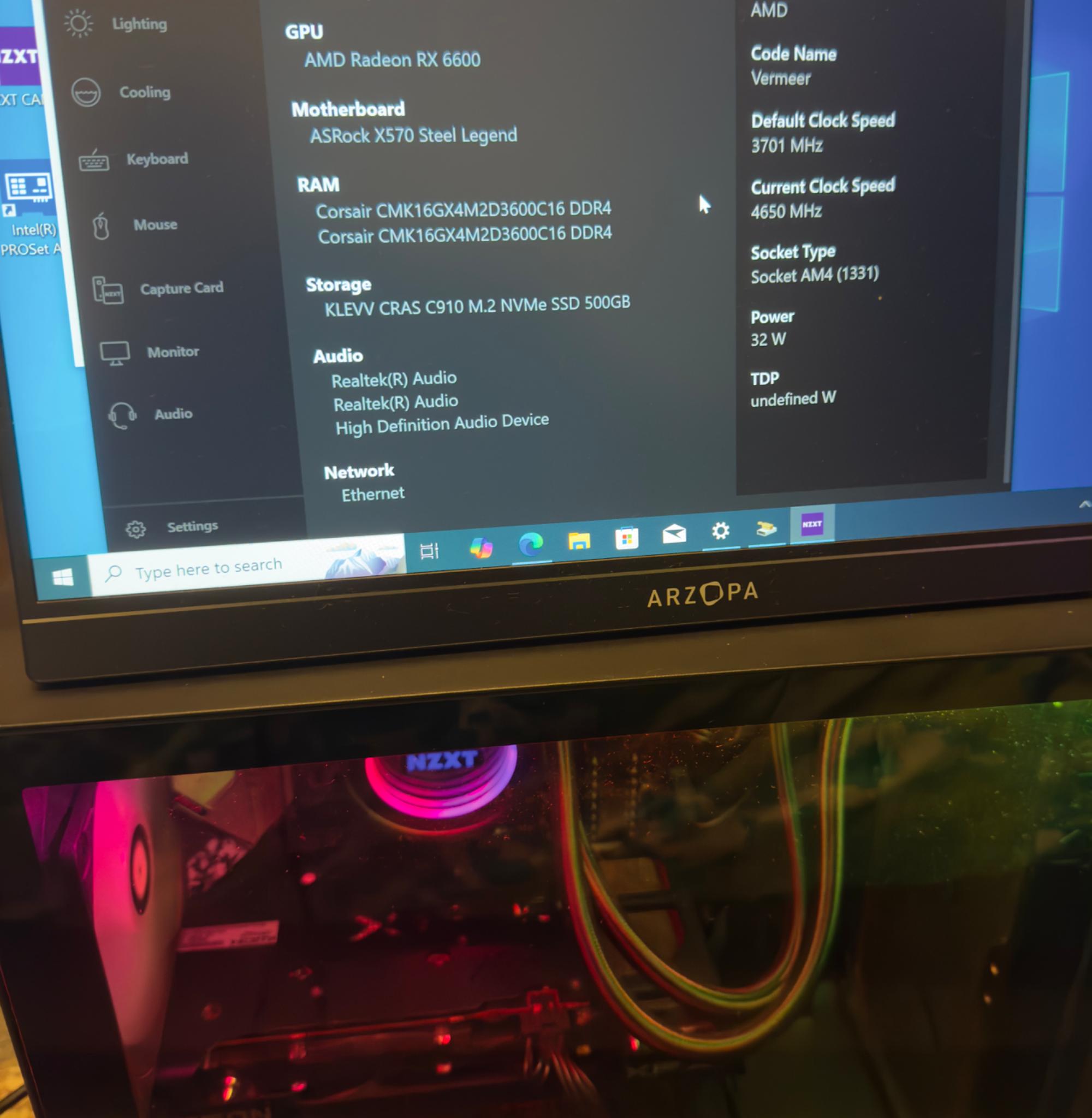 Ryzen AMD Radeon RX6600 Gaming PC
