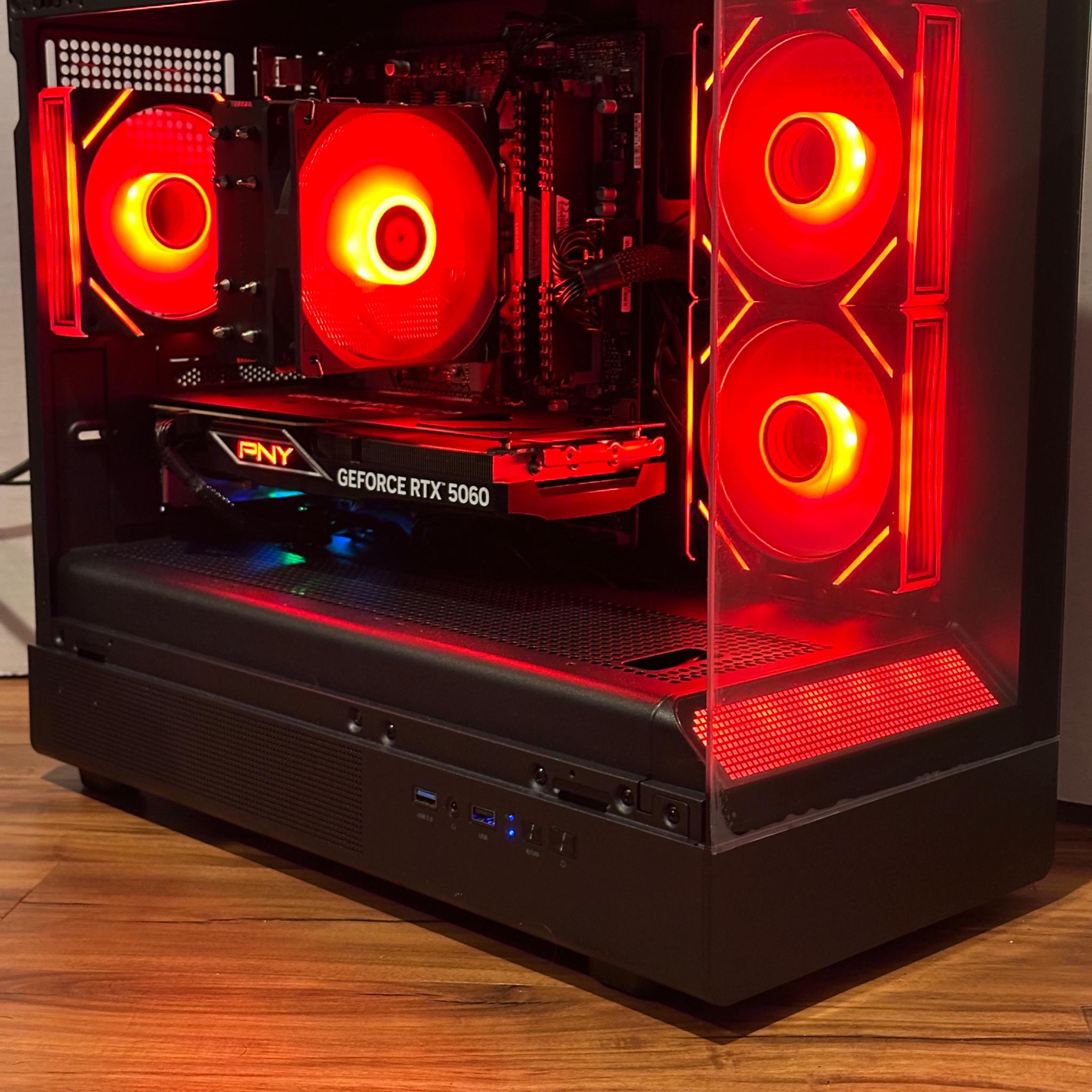 RTX 5060 | Ryzen 5 3600 | 16GB DDR4 | 1TB SSD | Win 11 | Office 2024 | WiFi + BT | Custom Gaming PC