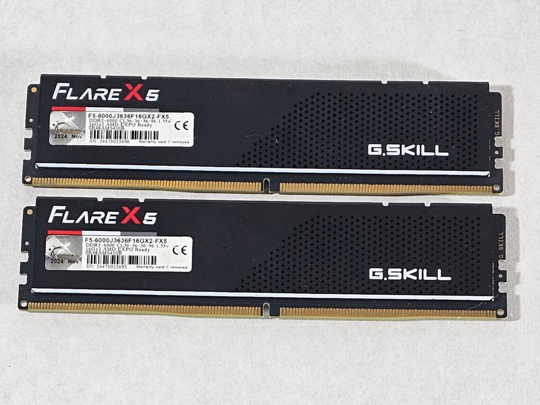 32GB DDR5 (2X16GB) 552 CL36 6000MT/s G.Skill RipJaws S5