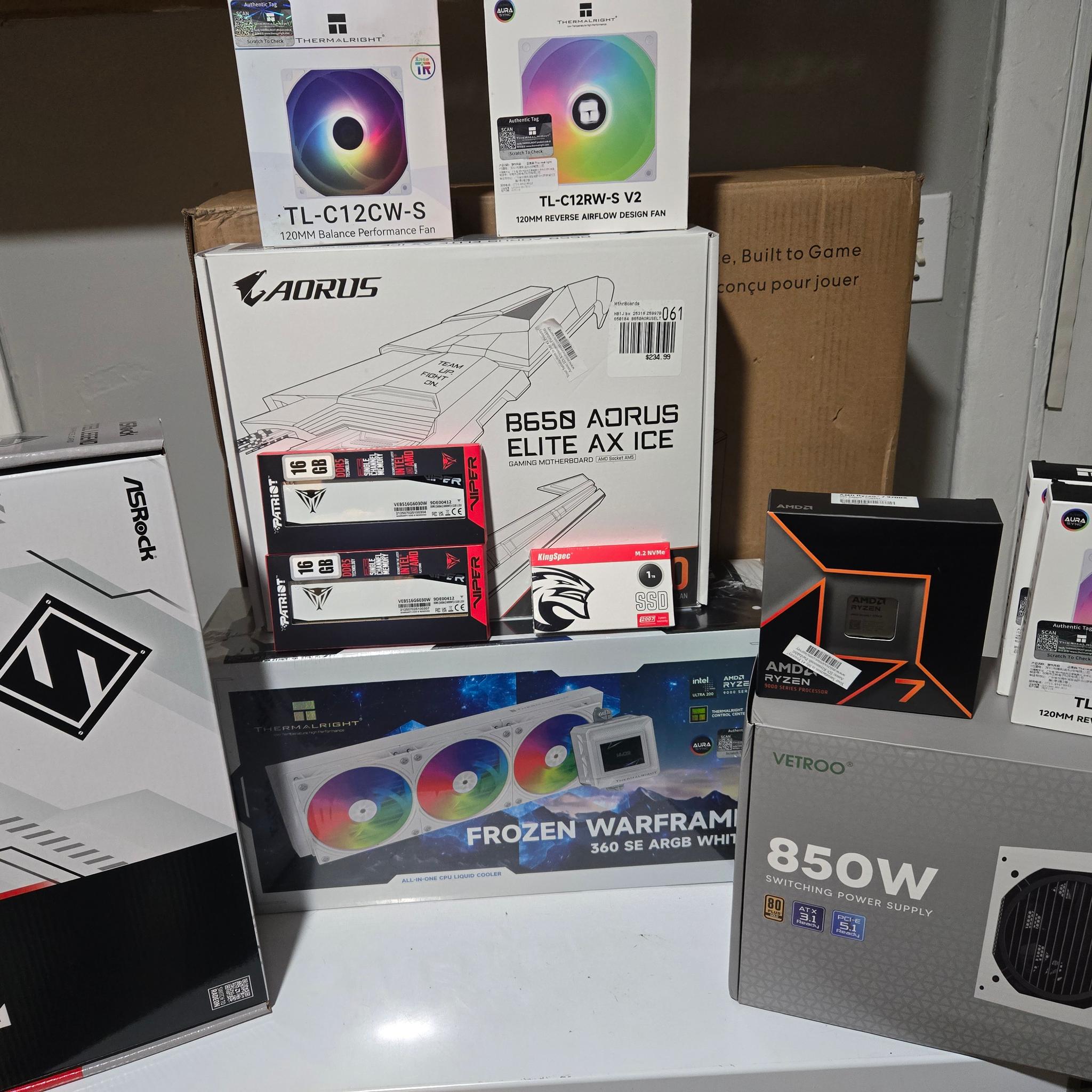 🔥 Custom White Gaming PC – High-End Build – New! 🔥