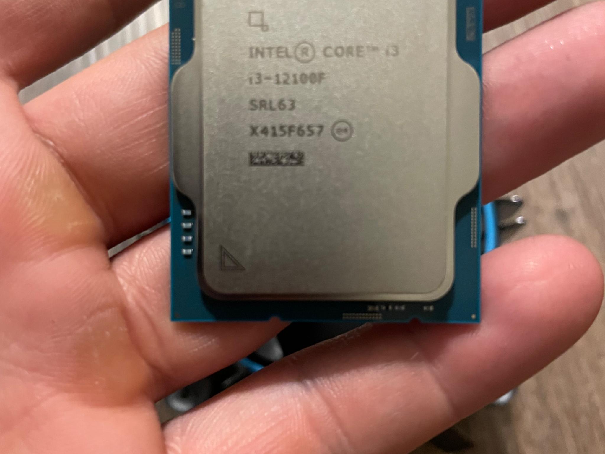 New Intel 12100f + Stock Cooler