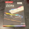 New/Sealed: 16GB (2 x 8GB) T-Force Delta RGB DDR5 6000mhz