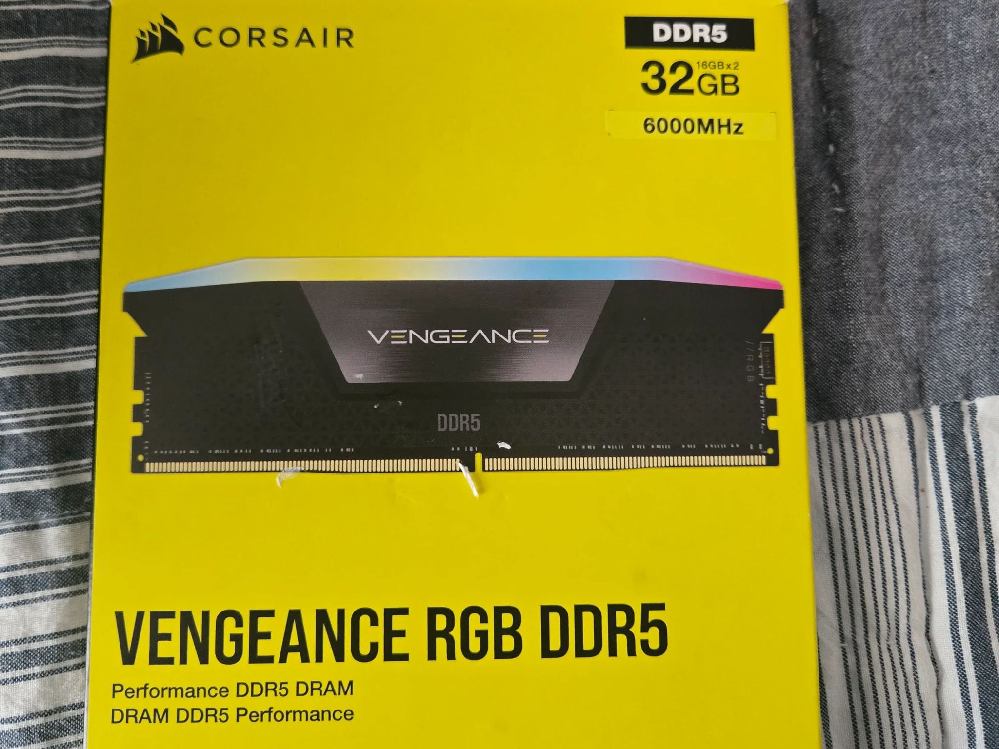 Corsair Vengeance RGB DDR5 6000mhz 2x16gb