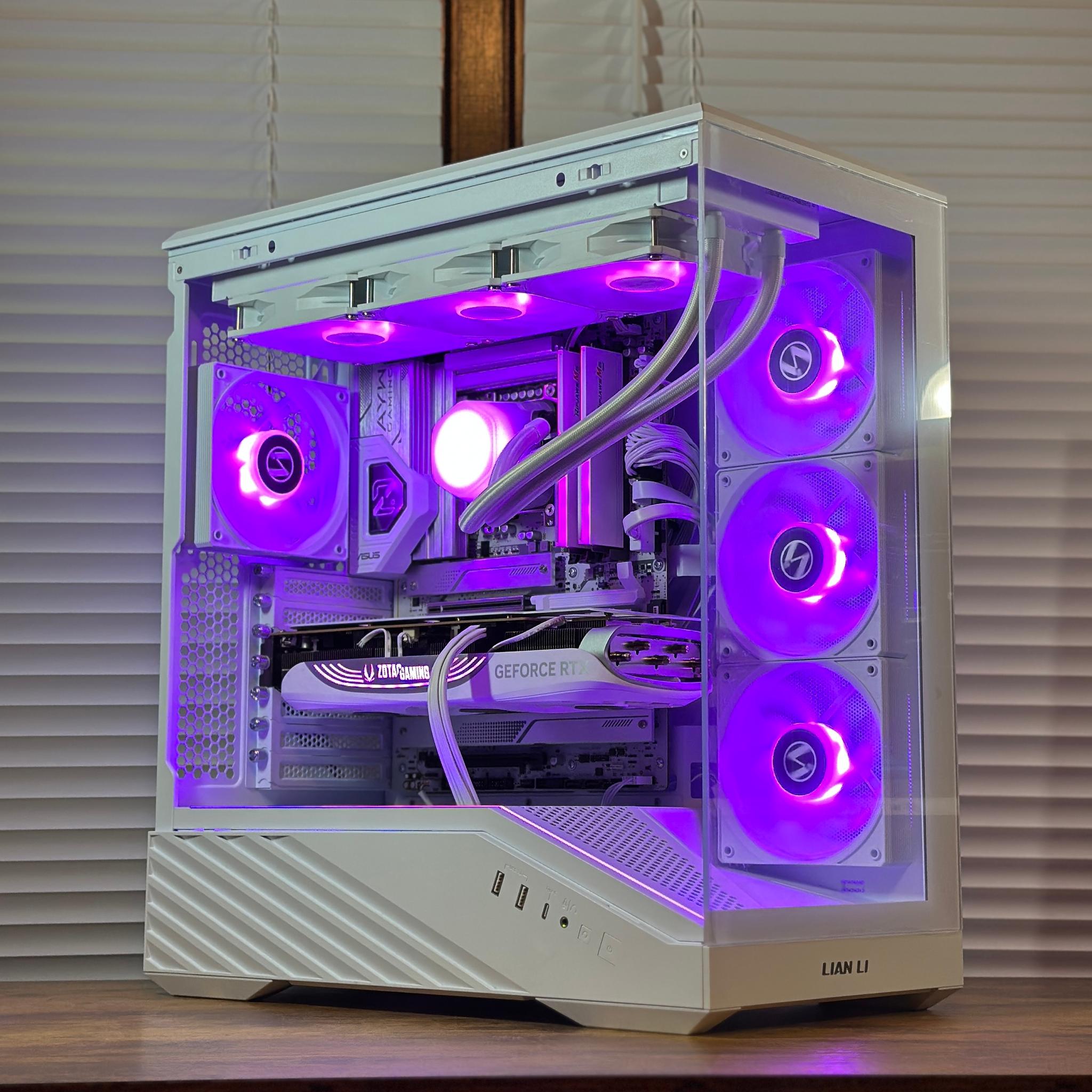 RTX 4080S 16GB | Intel Core Ultra 265KF | 48GB DDR5 | 2TB NVME | Win11 | WIFI | 4K White Gaming PC