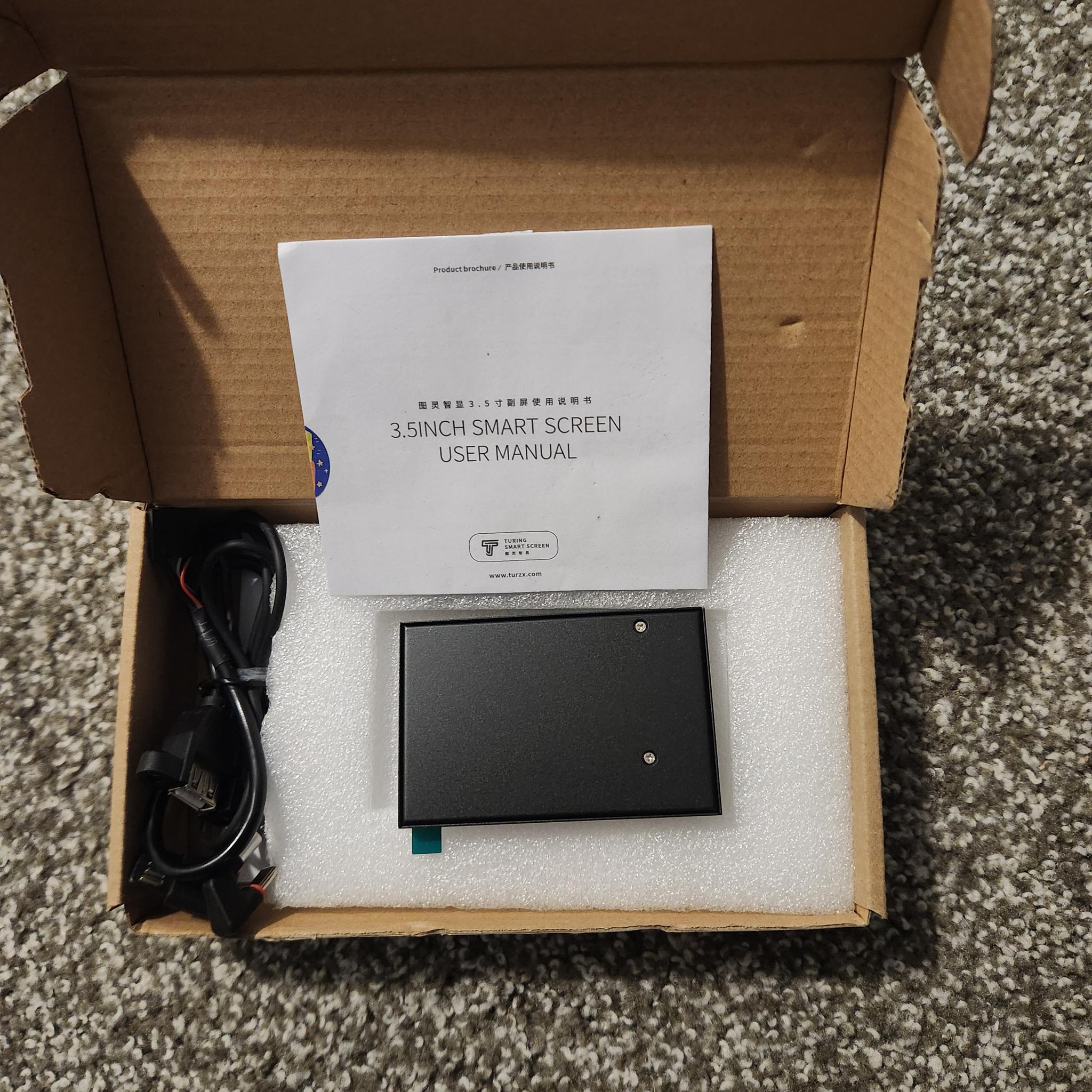 WOWNOVA English Version Computer Temp Monitor, ARGB PC Case Display, IPS USB Mini Screen
