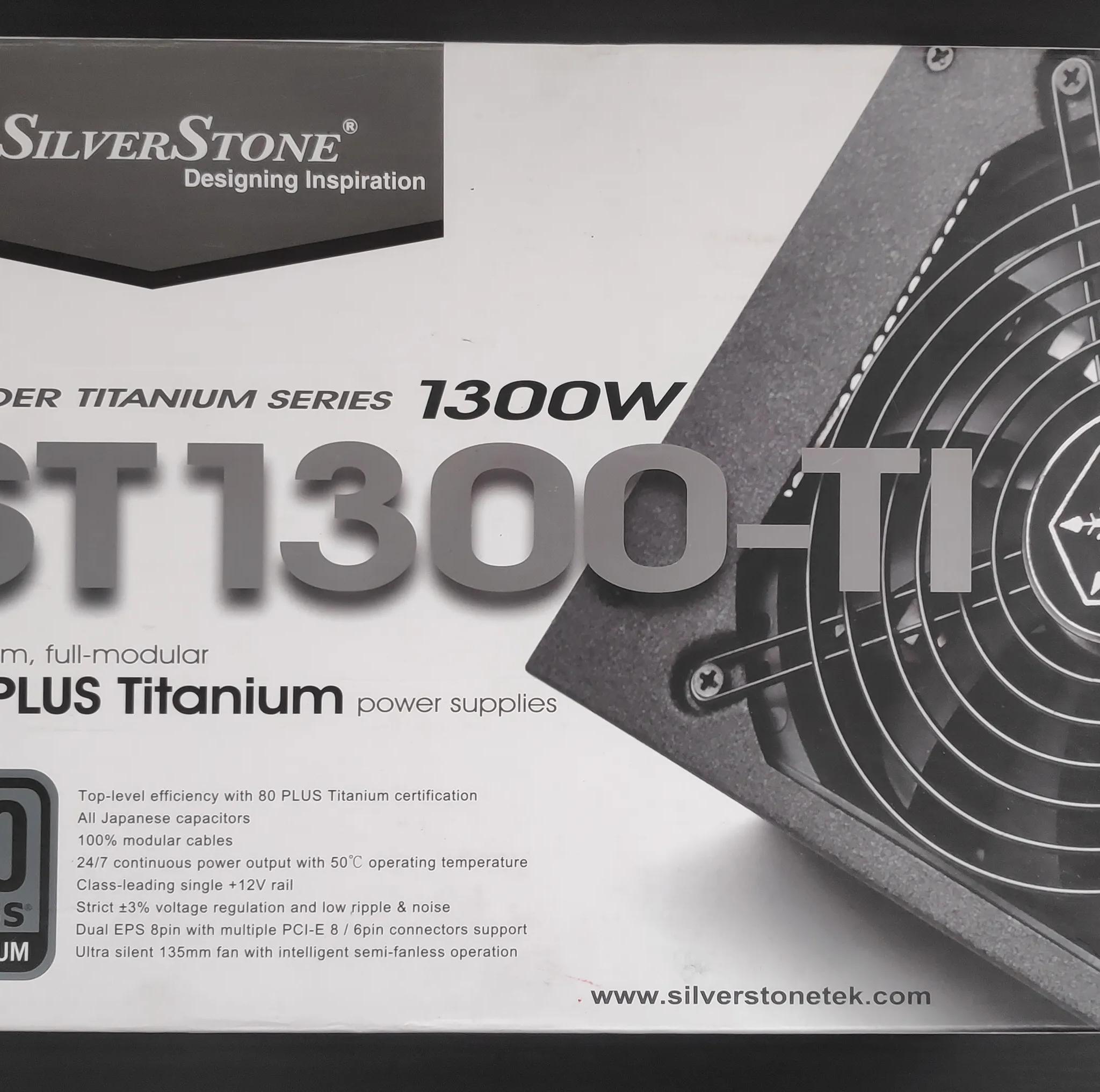 SilverStone Strider ST1300-TI, 1300W, 80 Plus Titanium Certified Fully Modular Power Supply