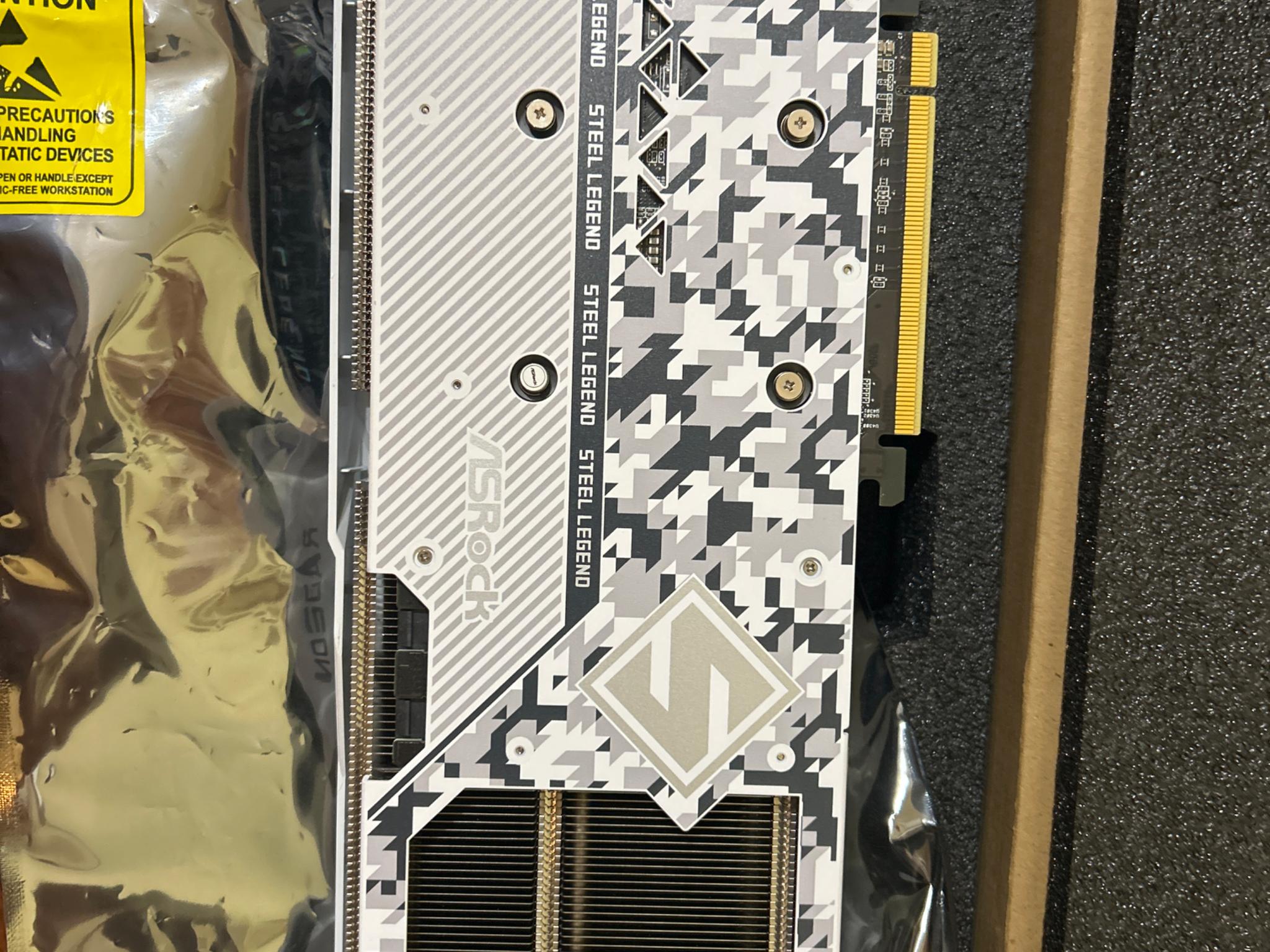 ASRock AMD Radeon RX 7600 XT Steel Legend RGB Overclocked Triple Fan 16GB GDDR6 PCIe 4.0 GPU