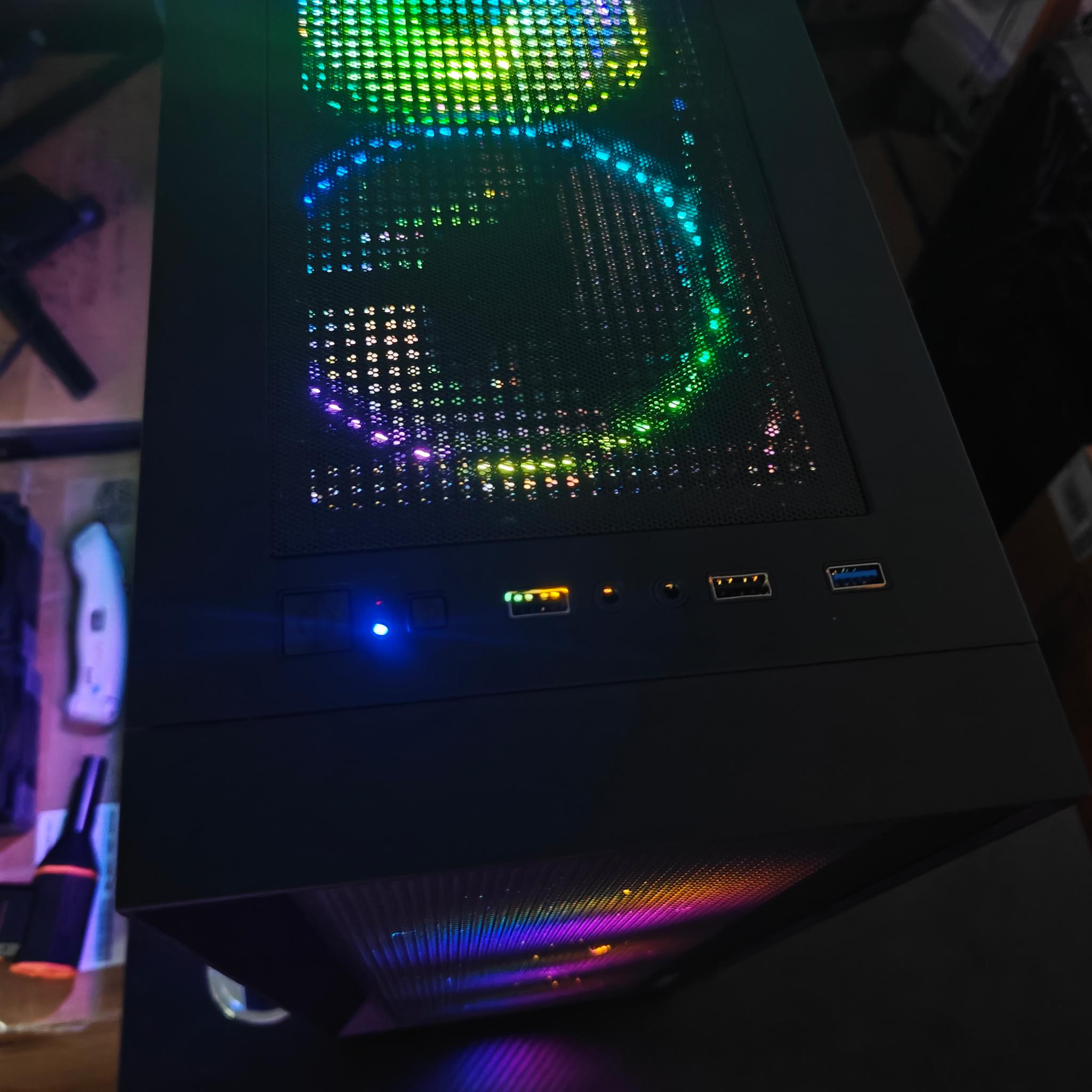 Gaming PC|AMD Ryzen 5 5600|AMD Radeon RX 9060 XT|32GB DDR4 3200|1 TB NVME SSD|Windows 11 Pro Active