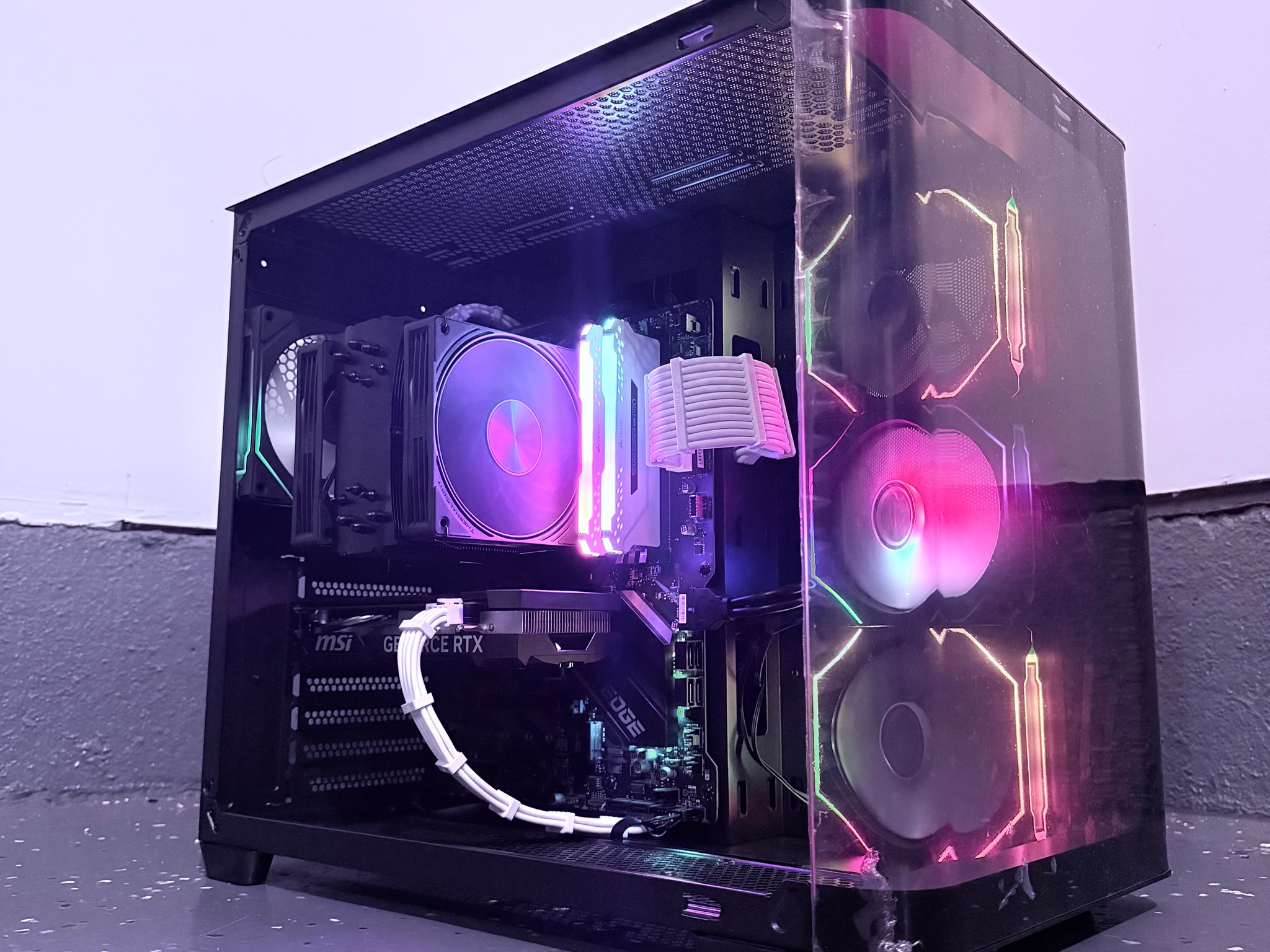 🟣"Violet Phantom"⚫️ | 1080p Gaming | RTX 4060 | i5 10400F | 16GB Ram | 500GB SSD | Free Shipping