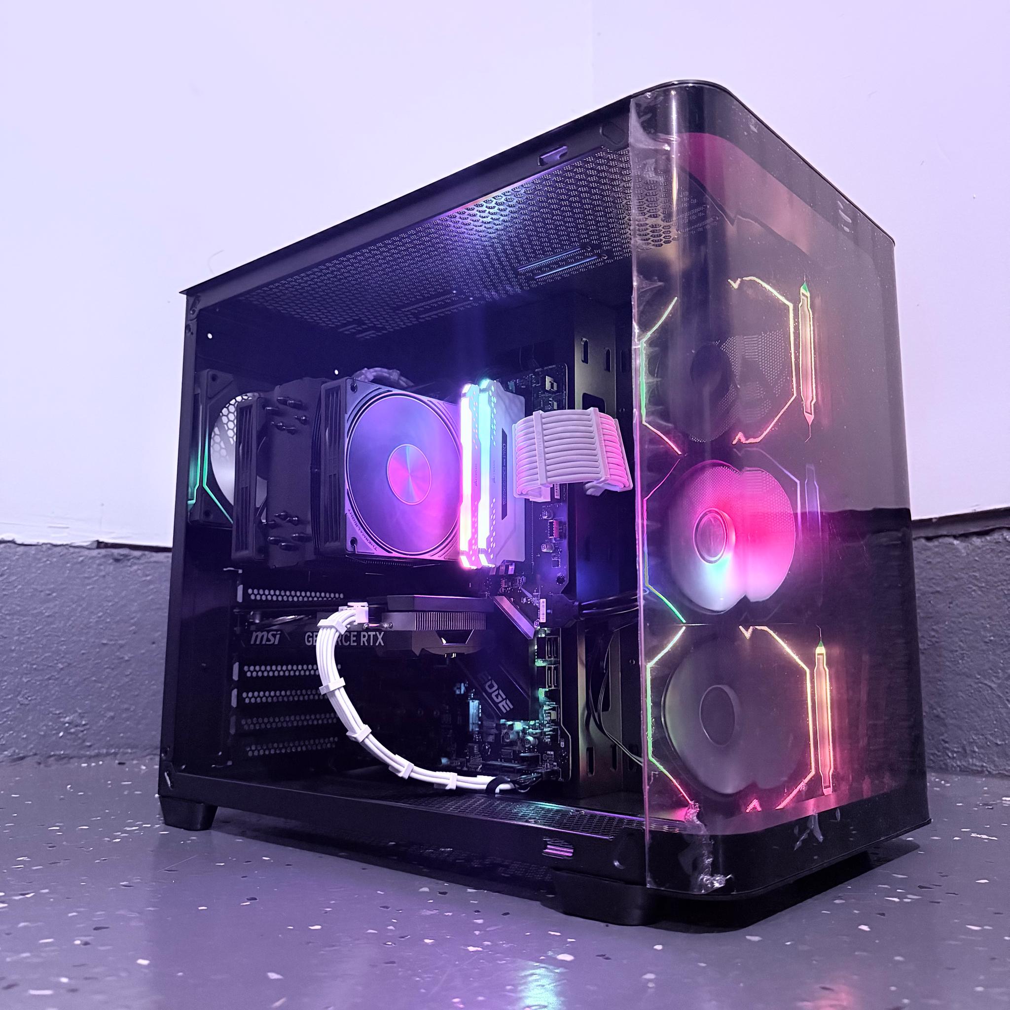 🟣"Violet Phantom"⚫️ | 1080p Gaming | RTX 4060 | i5 10400F | 16GB Ram | 500GB SSD | Free Shipping