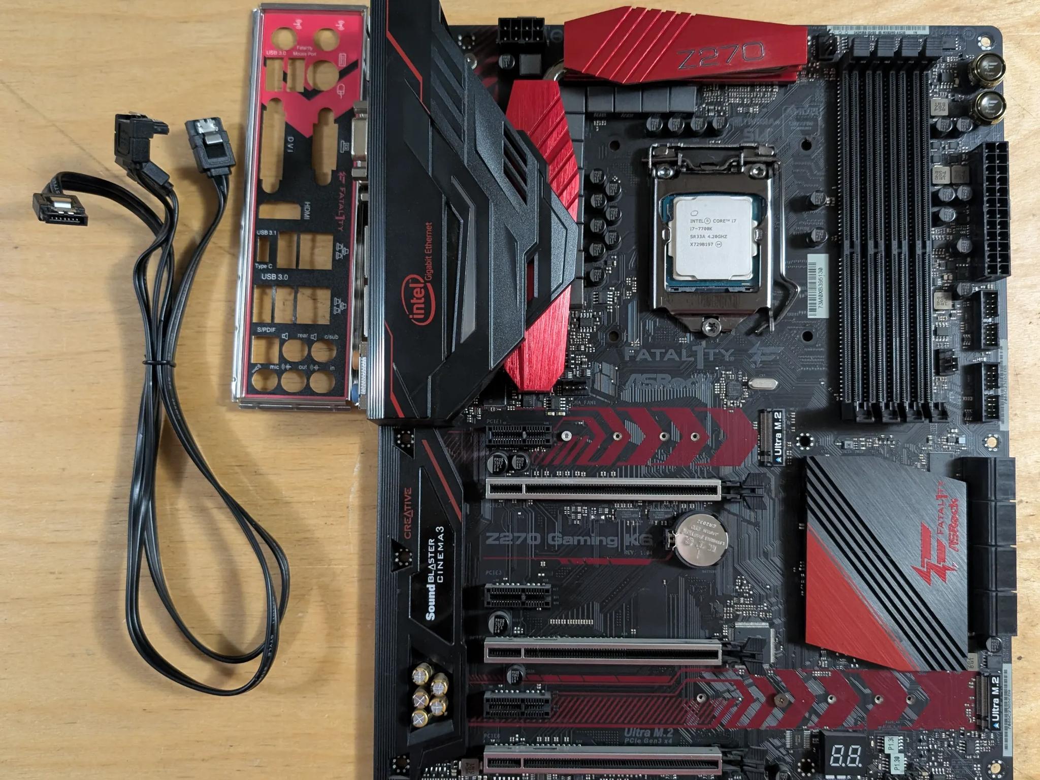 Intel Core i7 7700K + AsRock Z270 Gaming K6