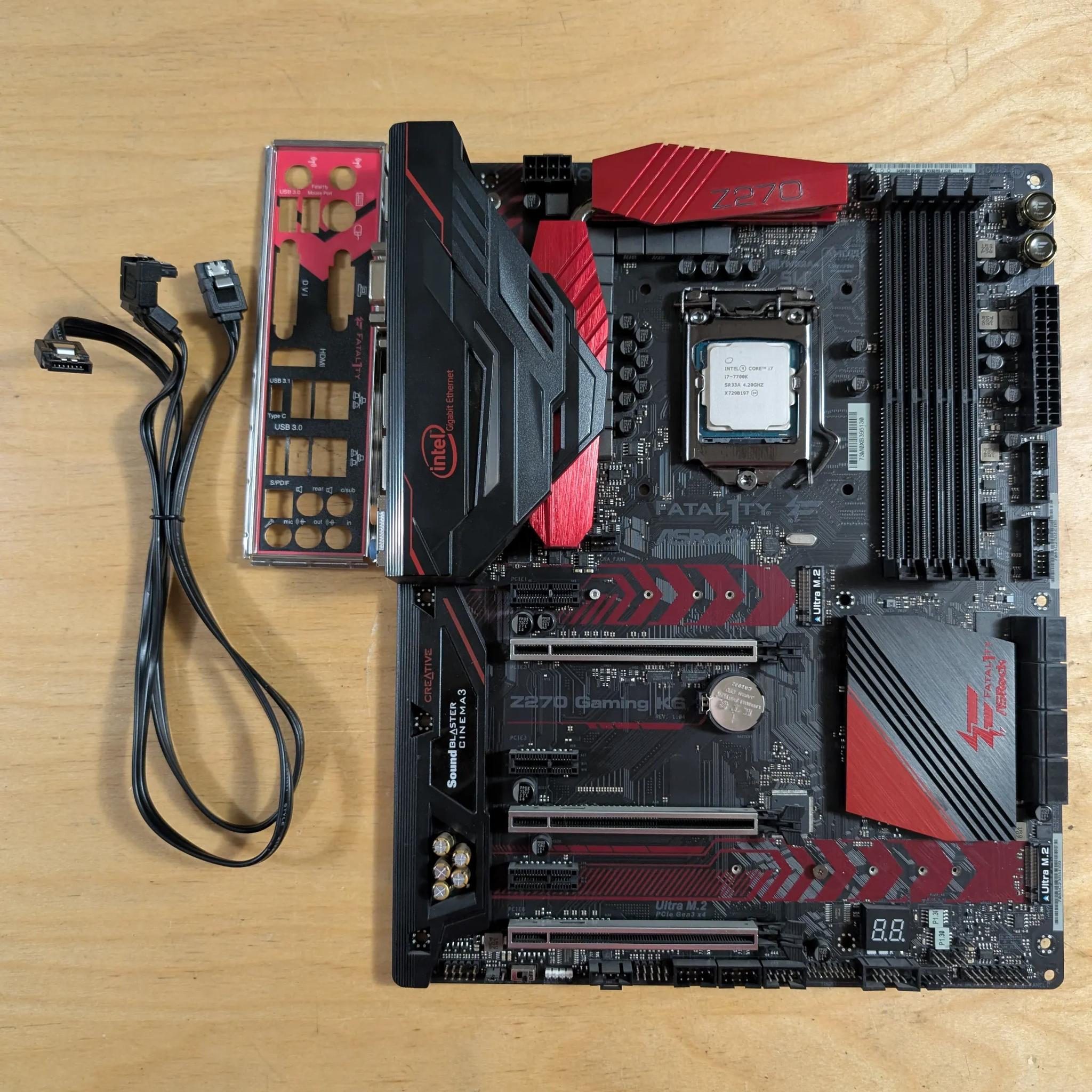 Intel Core i7 7700K + AsRock Z270 Gaming K6