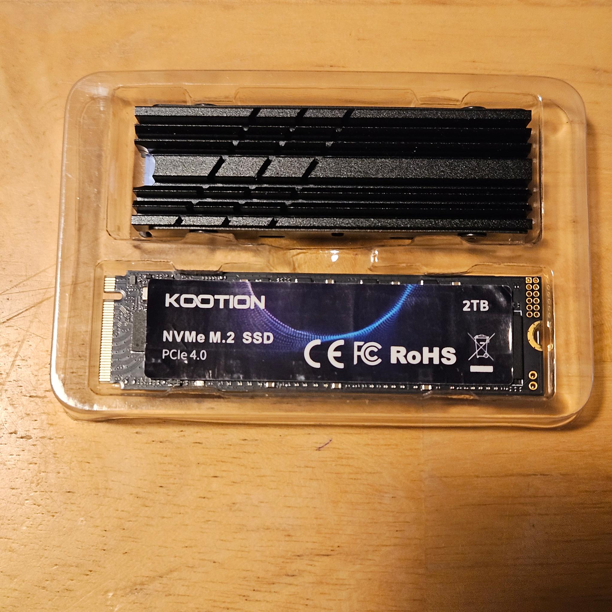 Kootion X 16 Plus 2TB NVME SSD with Heatsink