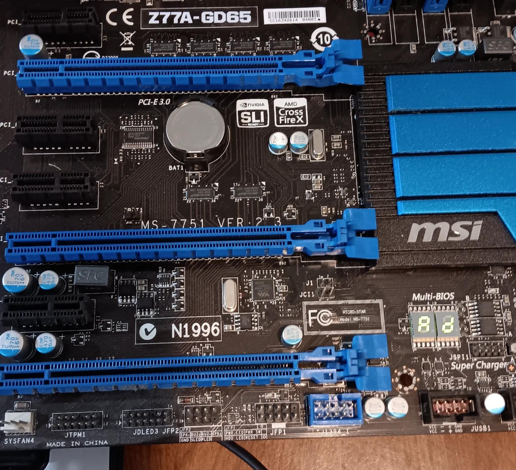 MSI Motherboard - Intel CPU - 16GB RAM Combo