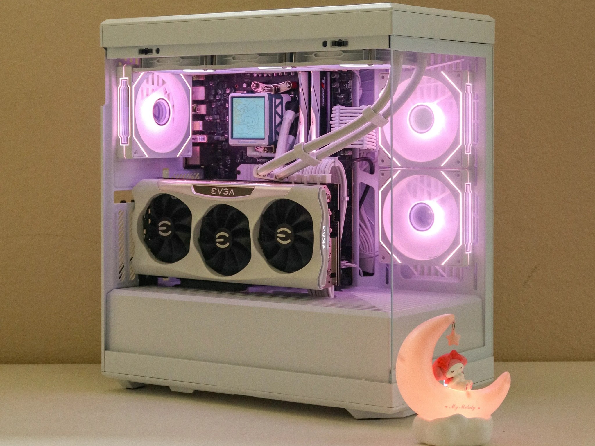 White AM5 Gaming PC - RTX 3080 - Ryzen 5 7600X - 2TB NVME SSD - 32GB DDR5