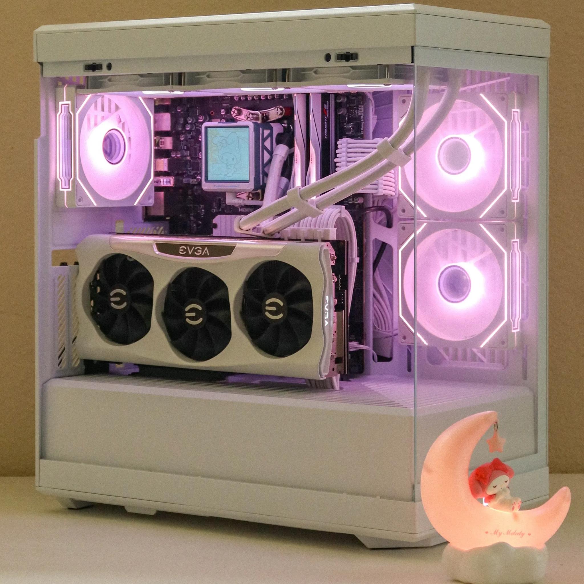 White AM5 Gaming PC - RTX 3080 - Ryzen 5 7600X - 2TB NVME SSD - 32GB DDR5