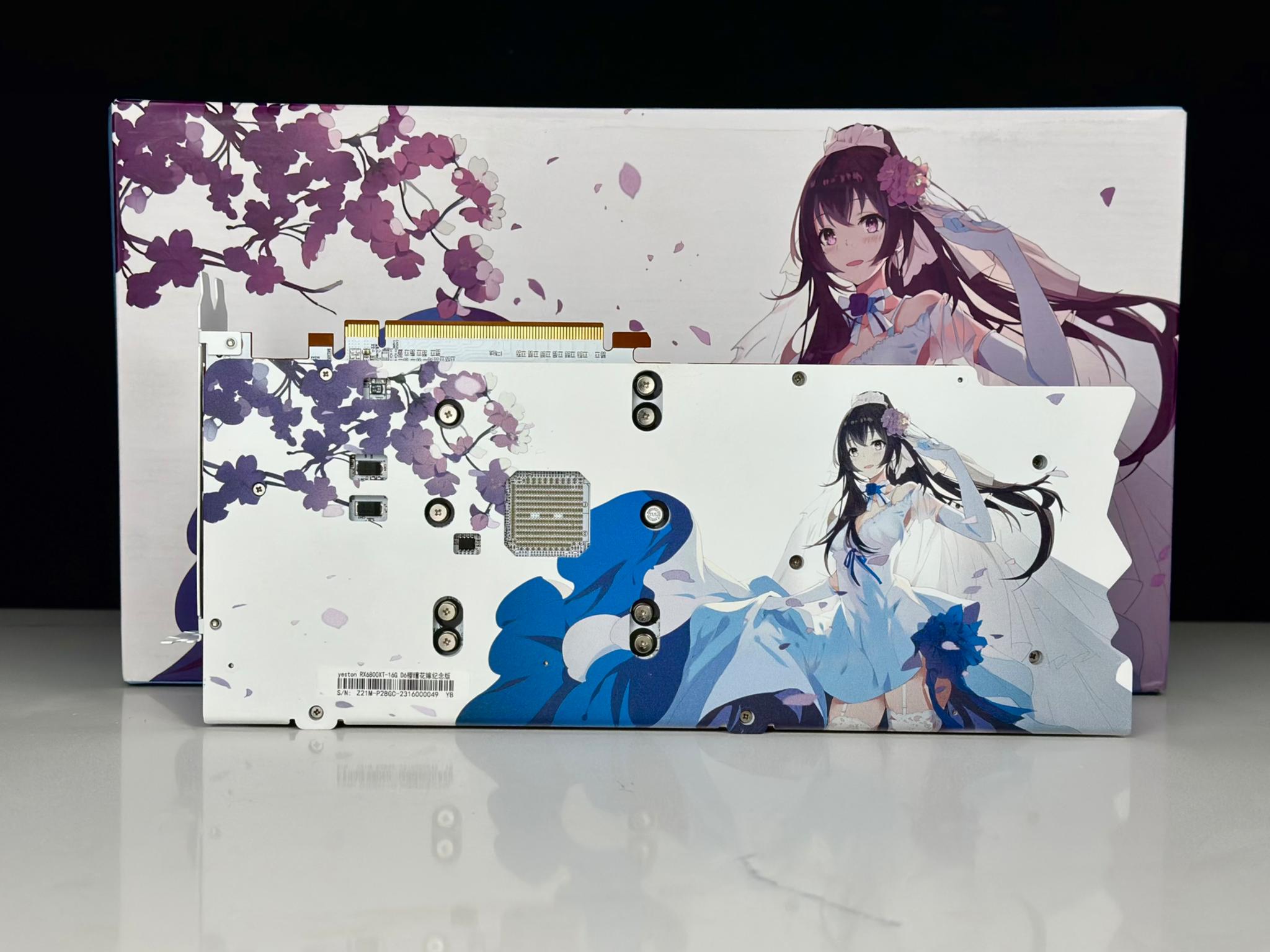 YESTON AMD RX6800グラフィックカード Yeston Radeon RX 6800 XT SAKURA Edition pictured - VideoCardz.com