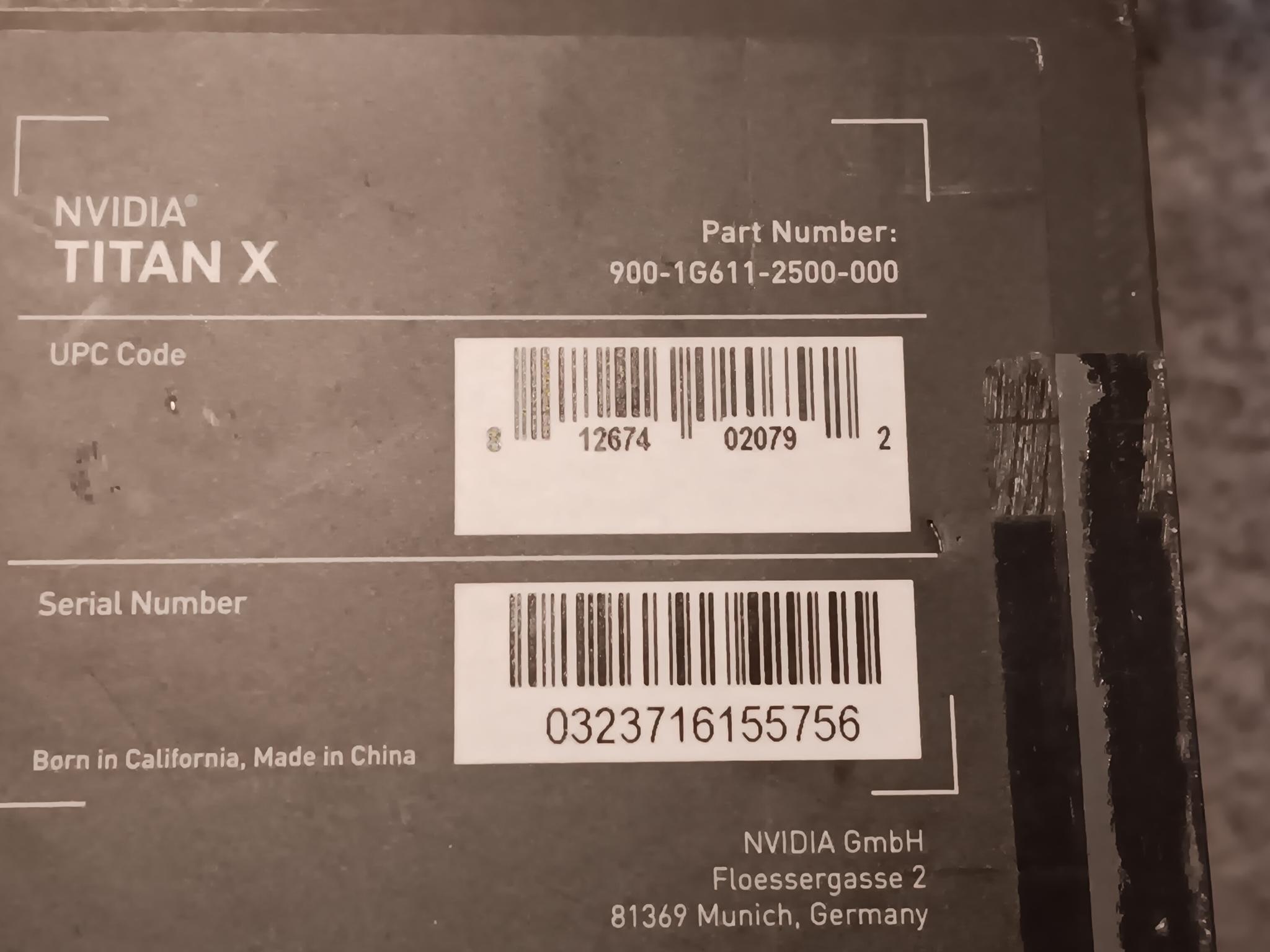 Nvidia Titan X Pascal 12GB *PLEASE READ DESCRIPTION CAREFULLY*