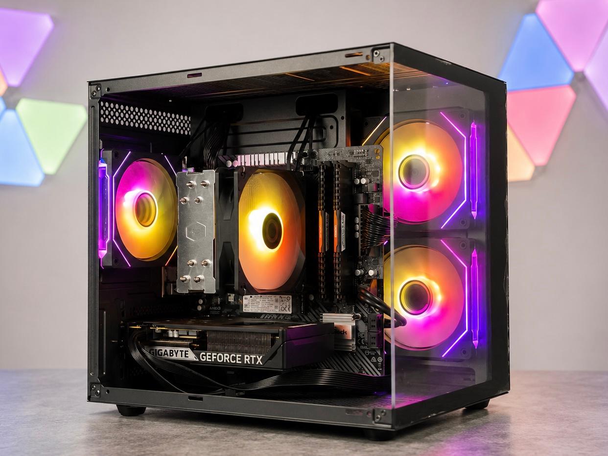🟠🟣 HORIZON Gaming PC | RTX 5060 | Ryzen 5 5500 | 16GB RAM | 1TB NVME | WiFi and Bluetooth