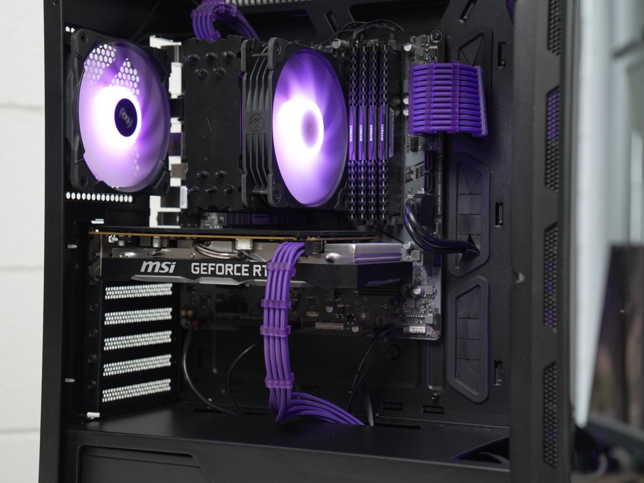 Purple Beast | RTX 2060 | INTEL i3 13100F | 32GB RAM | Windows 11 Gaming PC