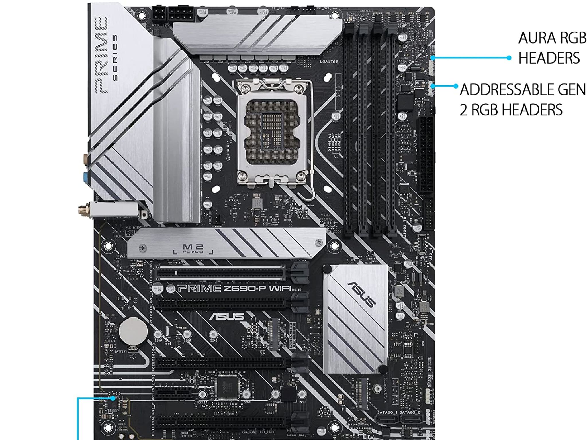 ASUS PRIME Z690-P WIFI Intel Z690 LGA 1700 ATX DDR5 Desktop Motherboard