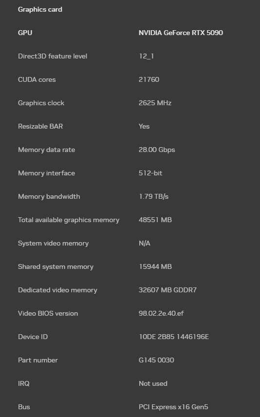 PNY GeForce RTX 5090 ARGB EPIC-X RGB Overclocked Triple Fan