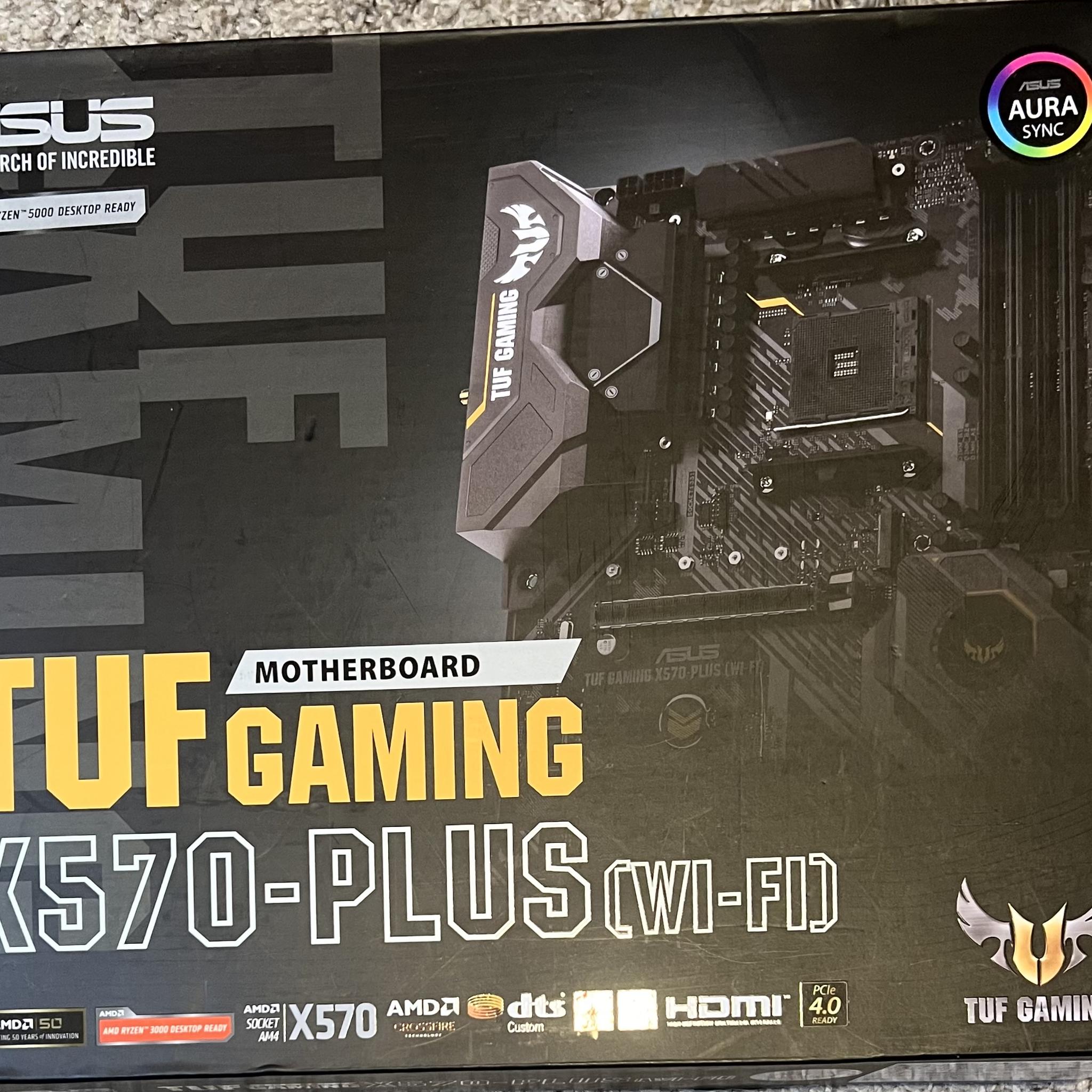 ASUS AM4 TUF Gaming X570-Plus (Wi-Fi) AM4 Zen 3 Ryzen 5000 & 3rd Gen Ryzen ATX MOBO