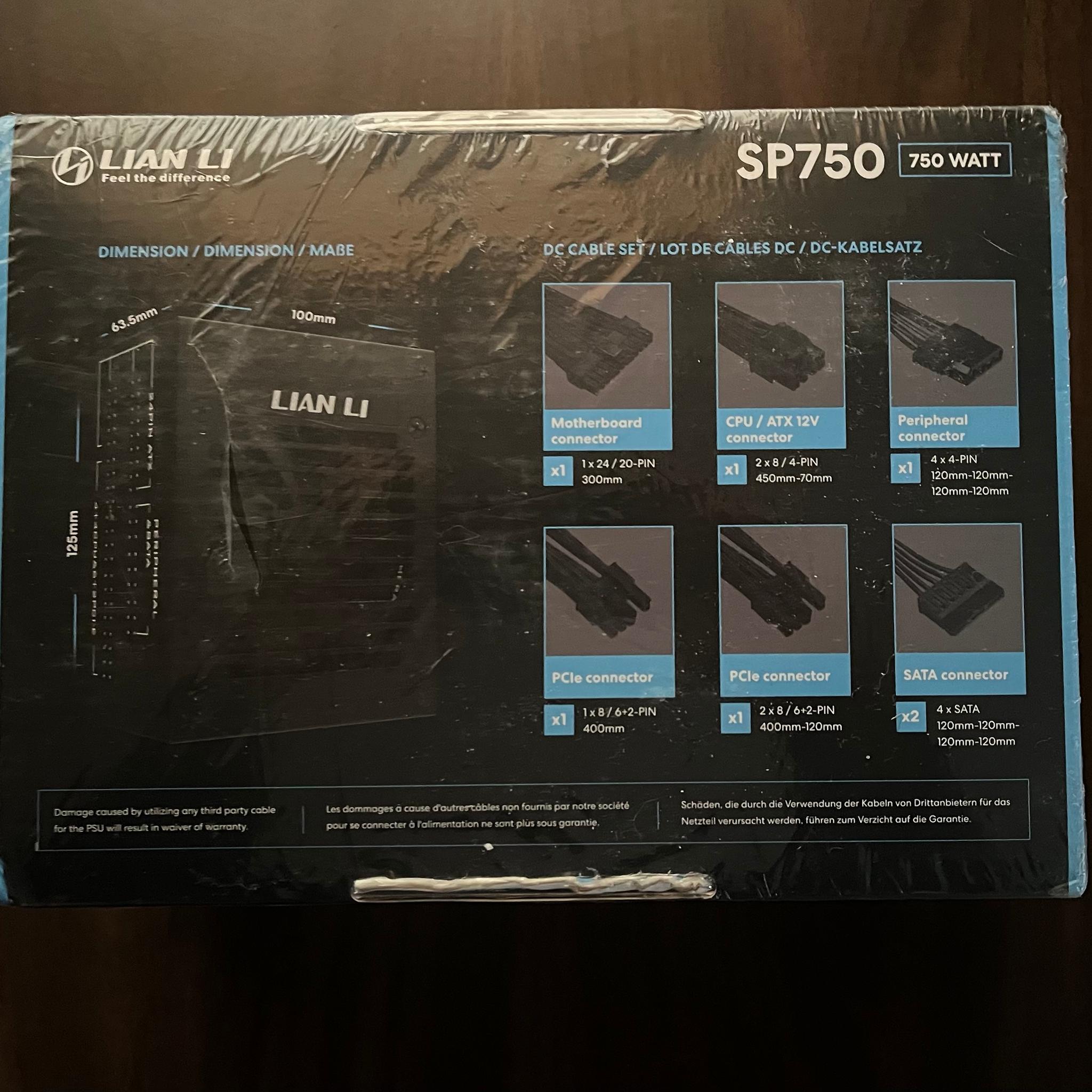 BNIB! | SFX 750W PSU | Lian Li SP750 Small Form Factor PSU