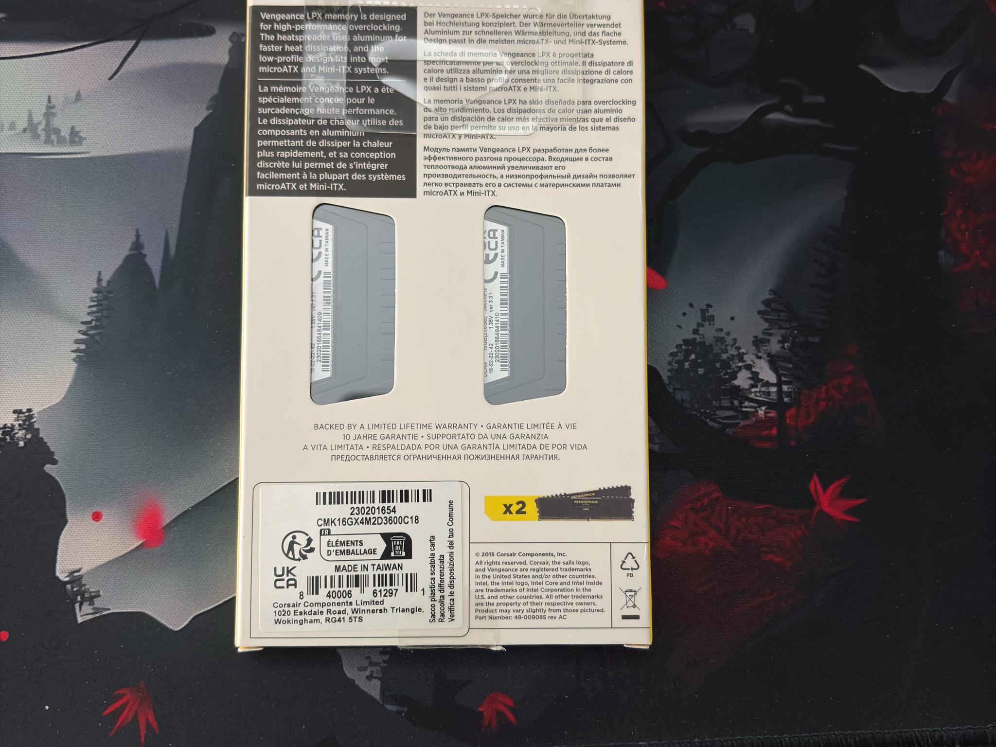 Corsair Vengeance LPX 16GB (2x8GB) 3600MHz DIMM