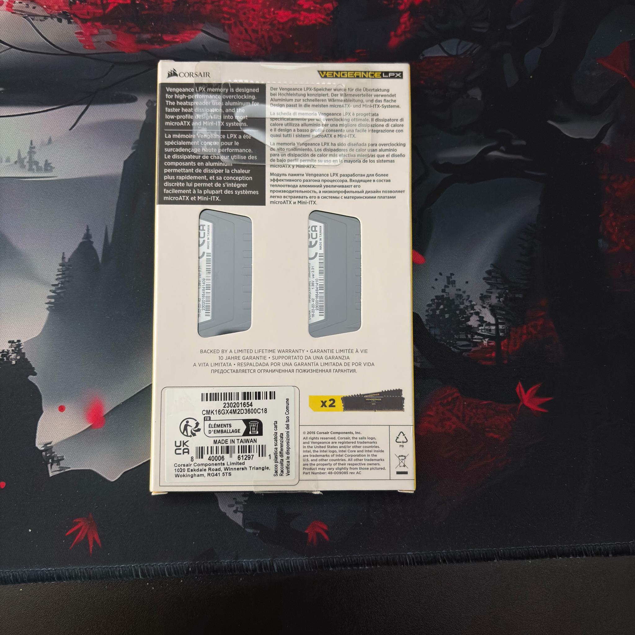 Corsair Vengeance LPX 16GB (2x8GB) 3600MHz DIMM