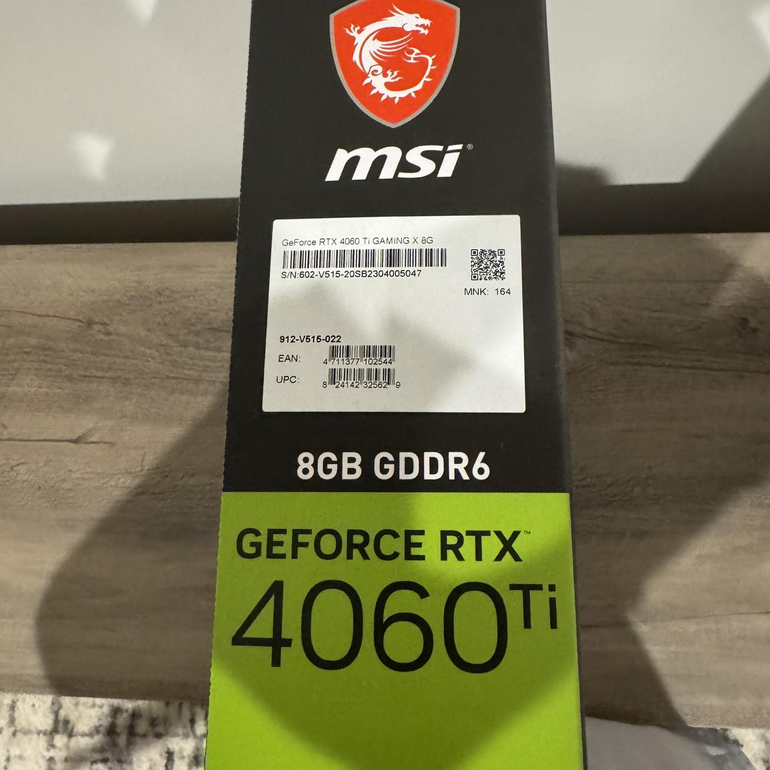 MSI RTX 4060 Ti Gaming X