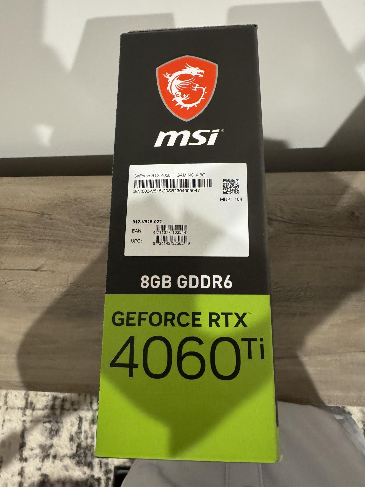 MSI RTX 4060 Ti Gaming X