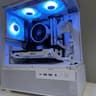 White Custom Gaming PC, Ryzen 5 5500, GTX 1060 6GB, 1TB Nvme, 16 GB RAM