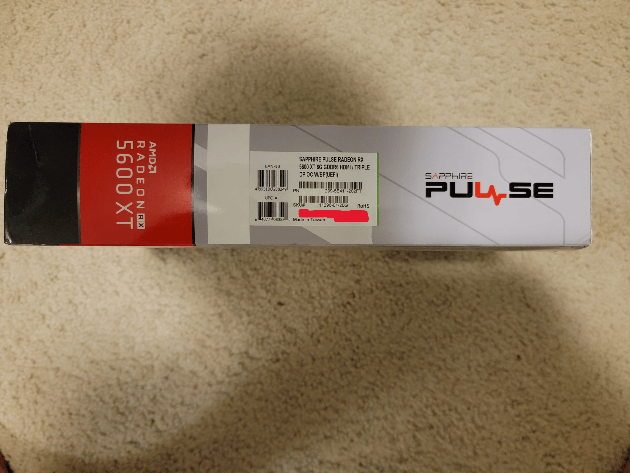 Sapphire Pulse RX 5600 XT 6GB GDDR6 Graphics Card Like New With Original Box