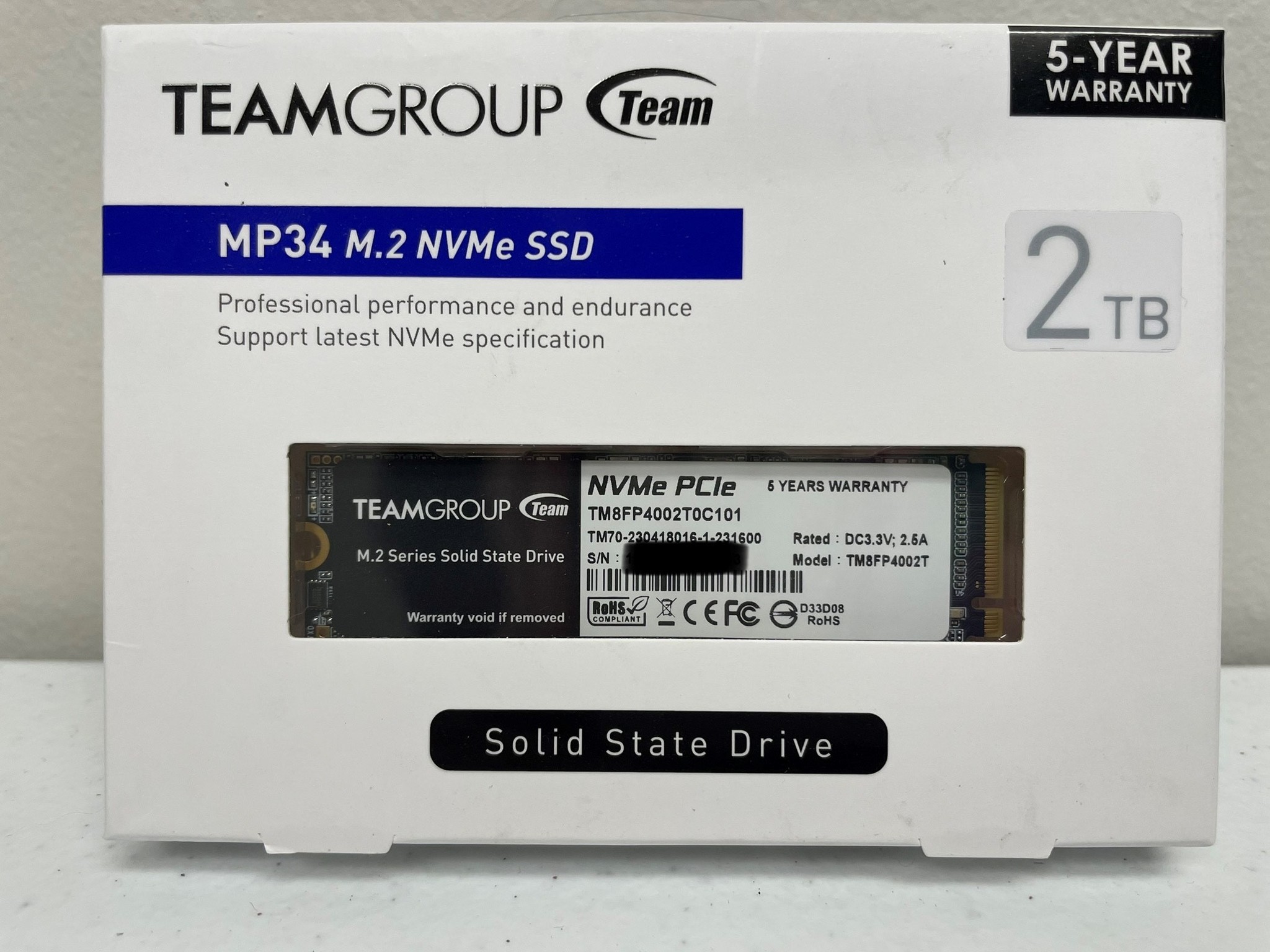 NEW TeamGroup 2TB MP34