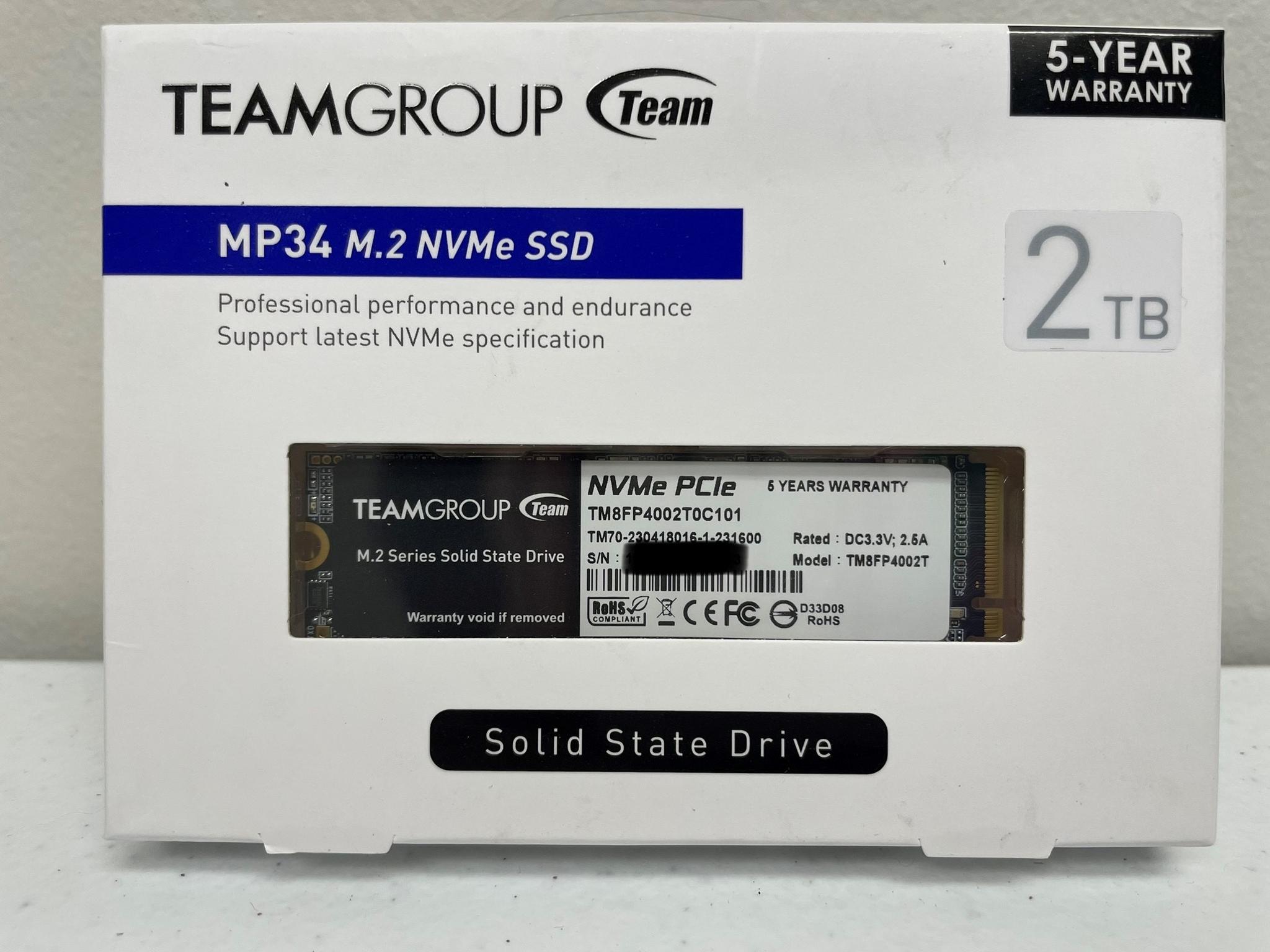 NEW TeamGroup 2TB MP34