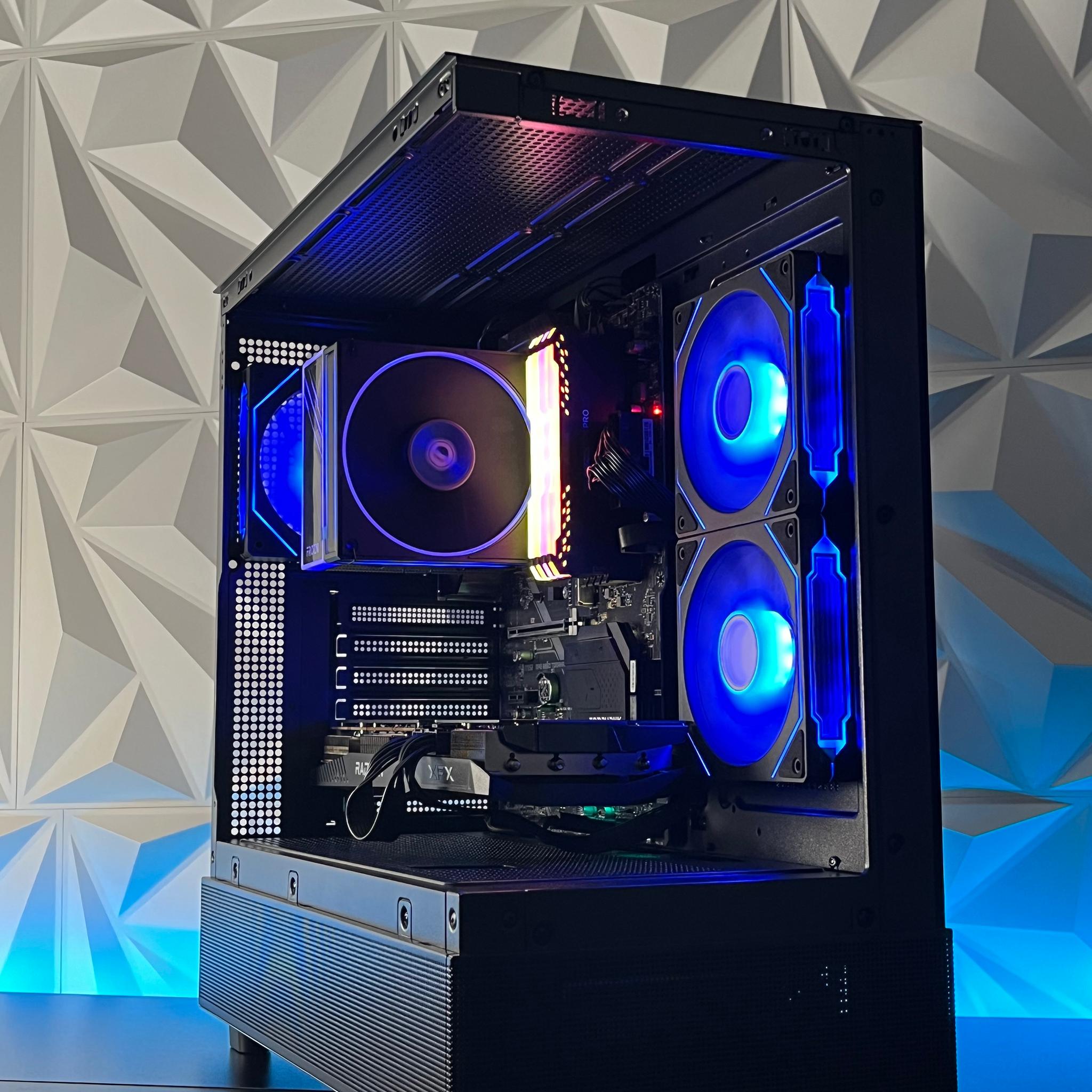 RX 6700 10GB, Ryzen 7 5800X, 32GB RAM | Black RGB Gaming Computer/PC