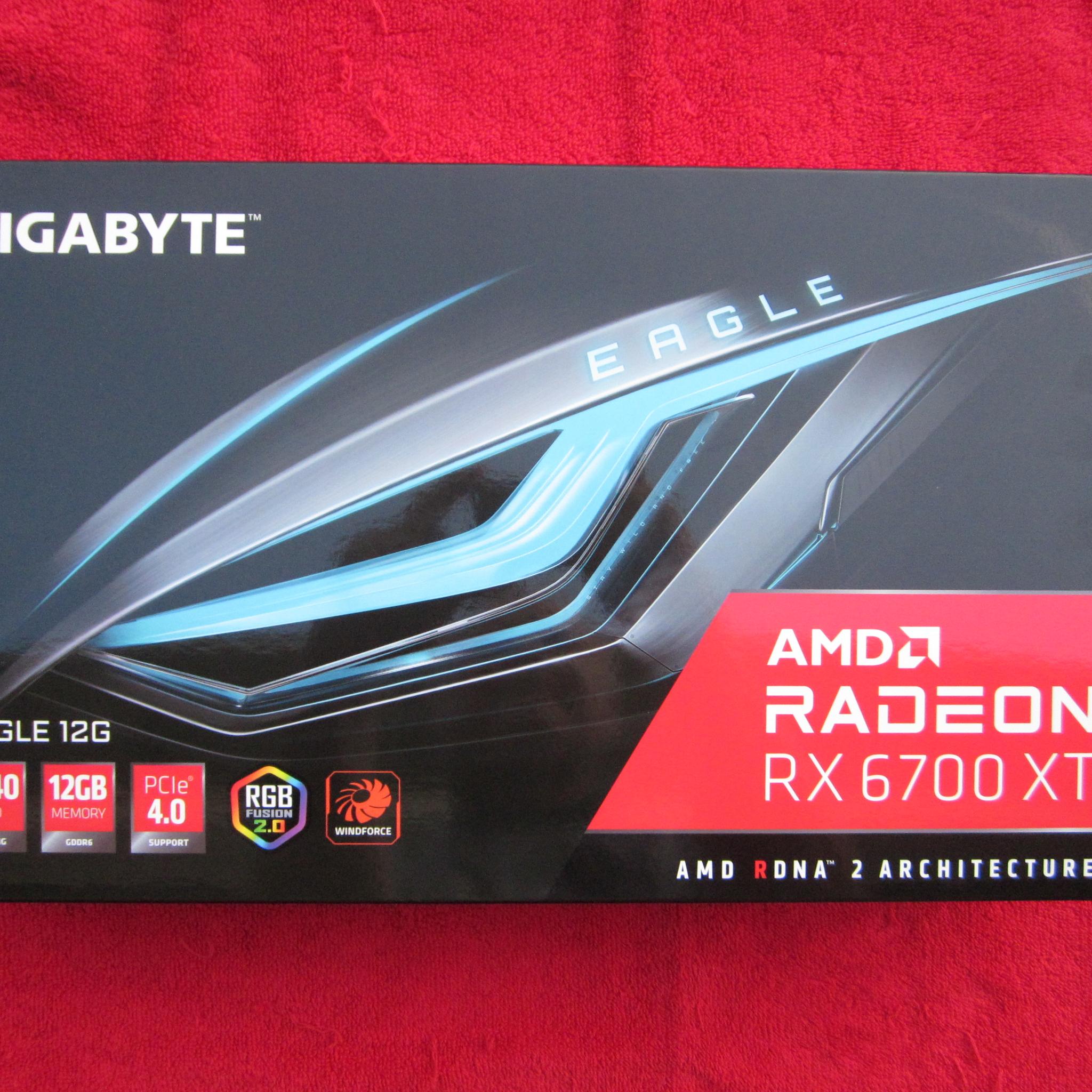 New! GIGABYTE Radeon RX 6700 XT EAGLE 12GB GDDR6 Graphics Card