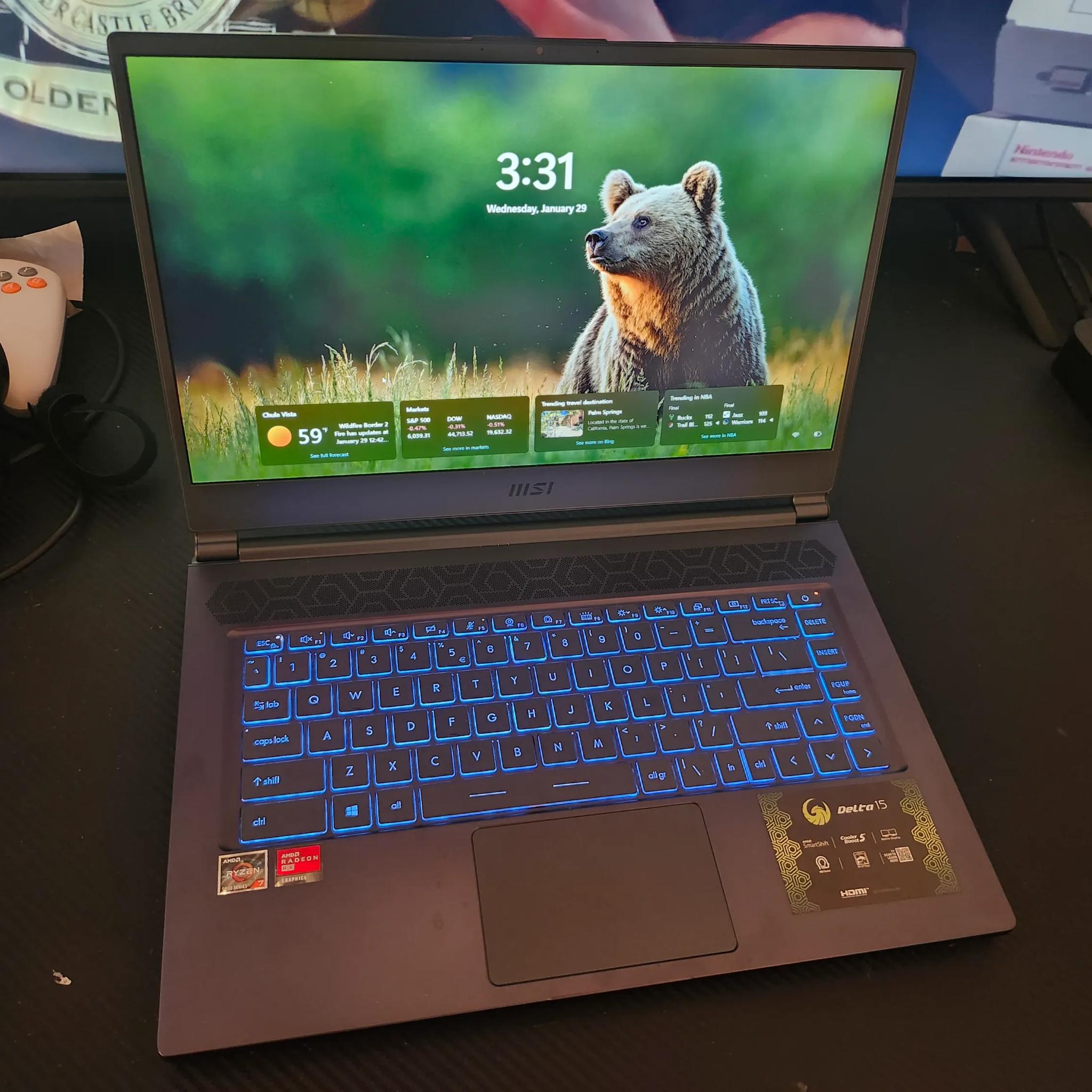 MSI Delta 15 - 5800h RX 6700m