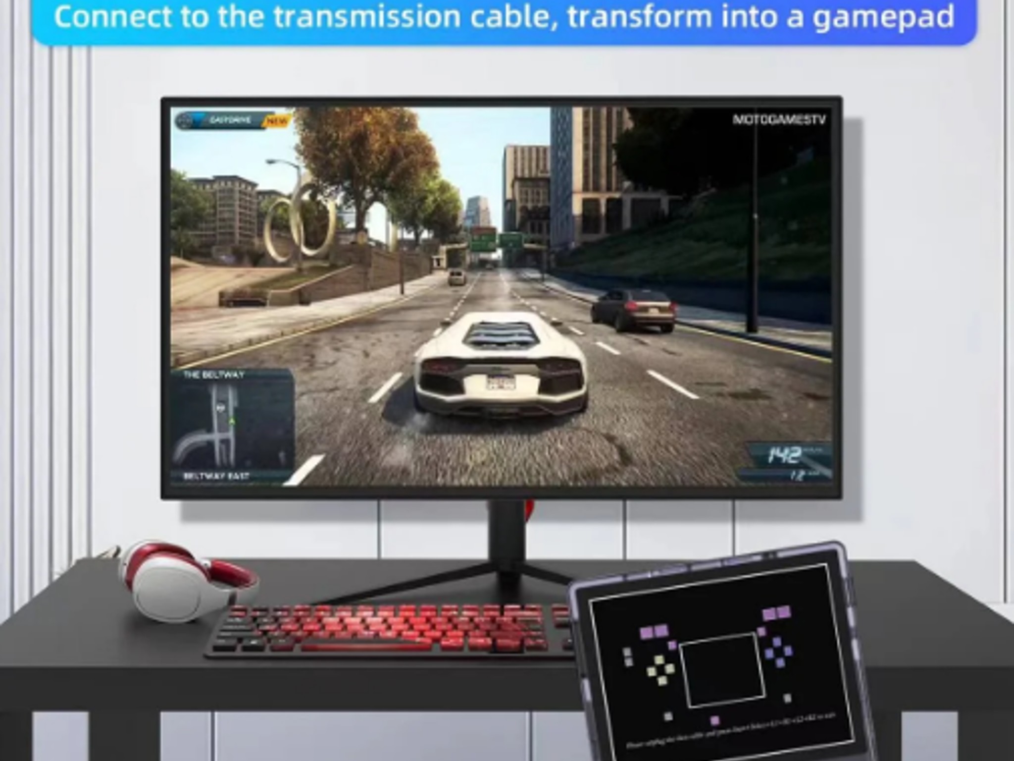 ANBERNIC RG353V Transparent Purple Game Console + 64GB SD (includes 4000+ games)