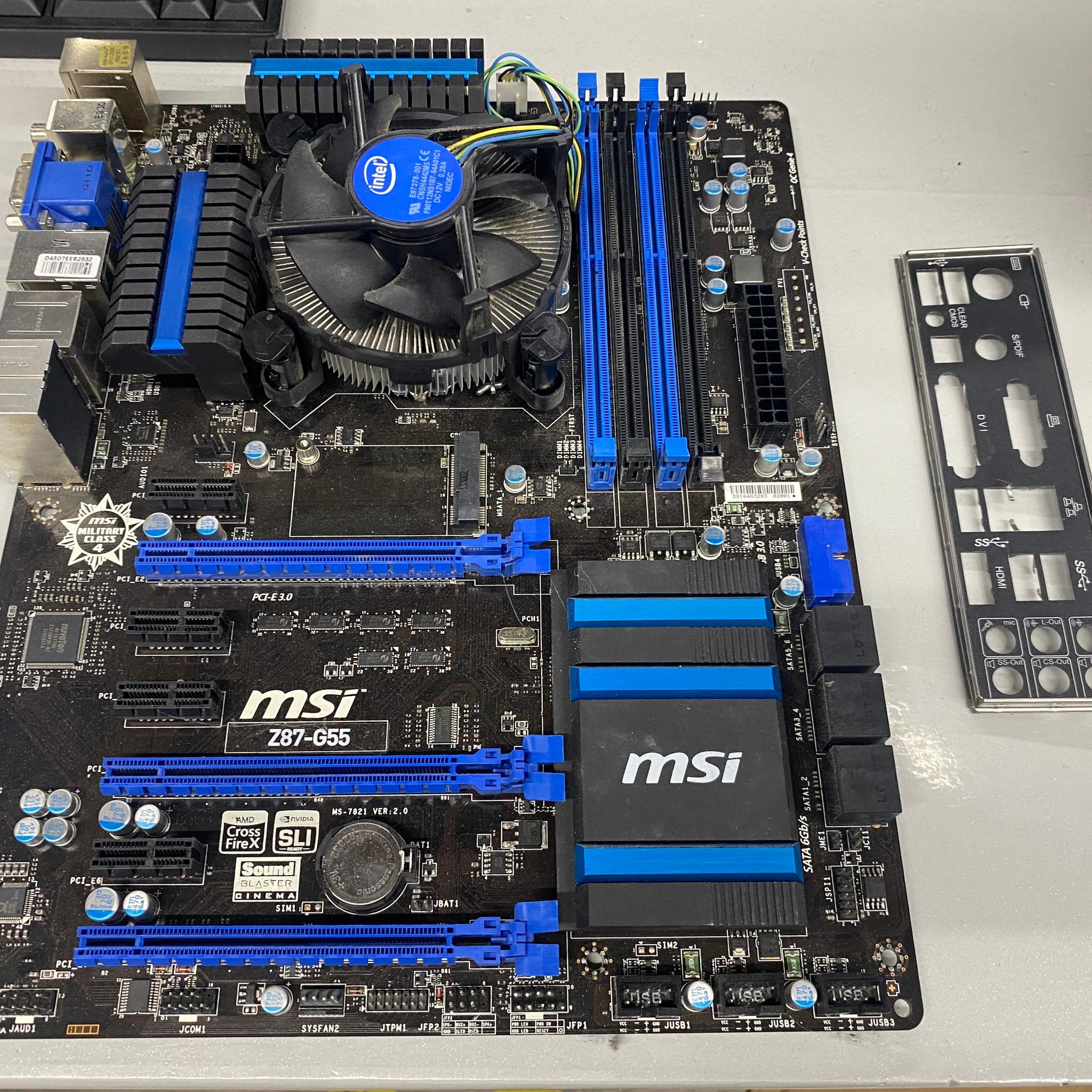 MSI Z87-G55 Gaming Motherboard LGA 1150 Intel Z87 DDR3 ATX w/ I/O Shield