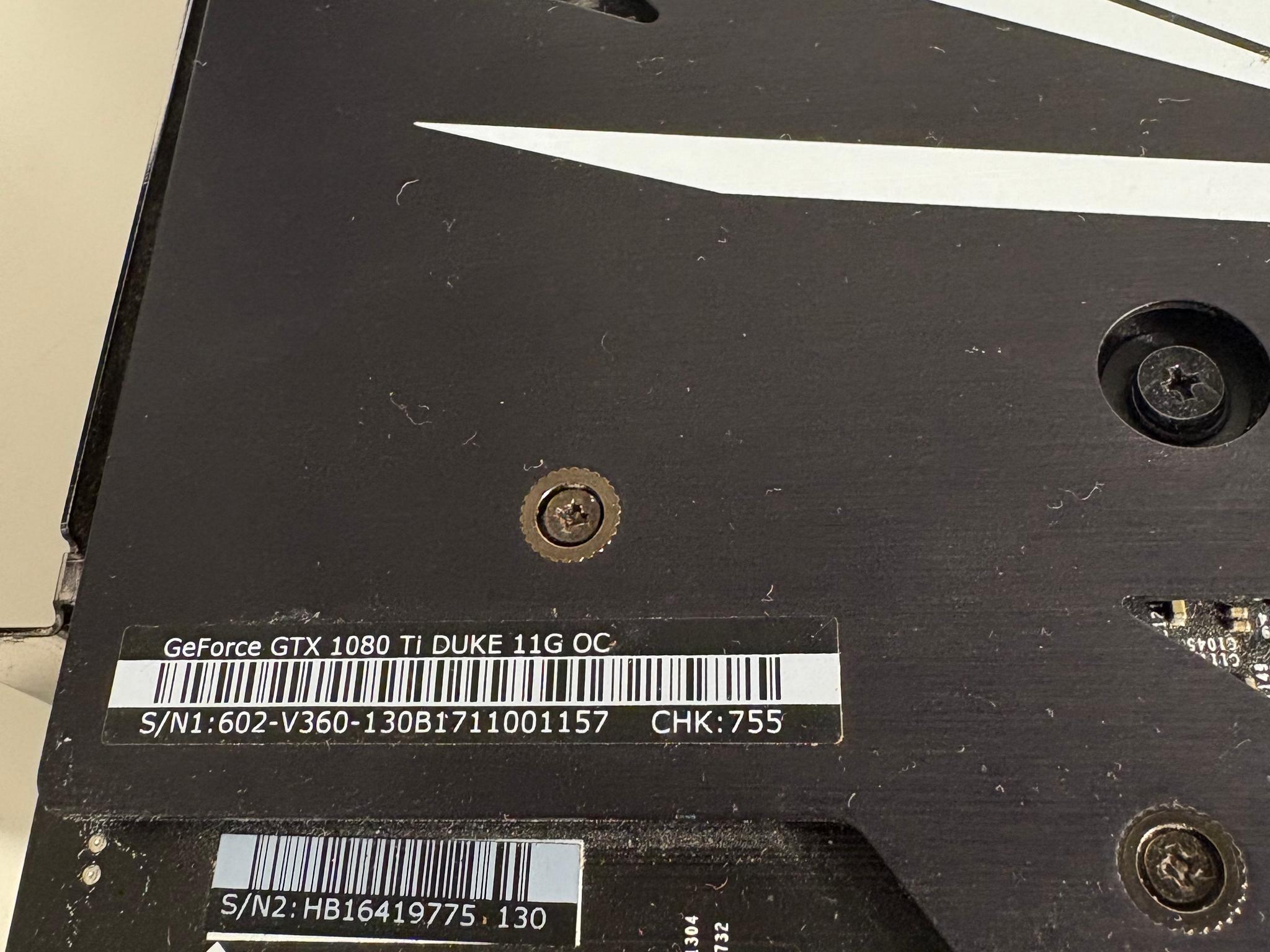 MSI Duke GTX 1080 Ti 11GB GDDR5X