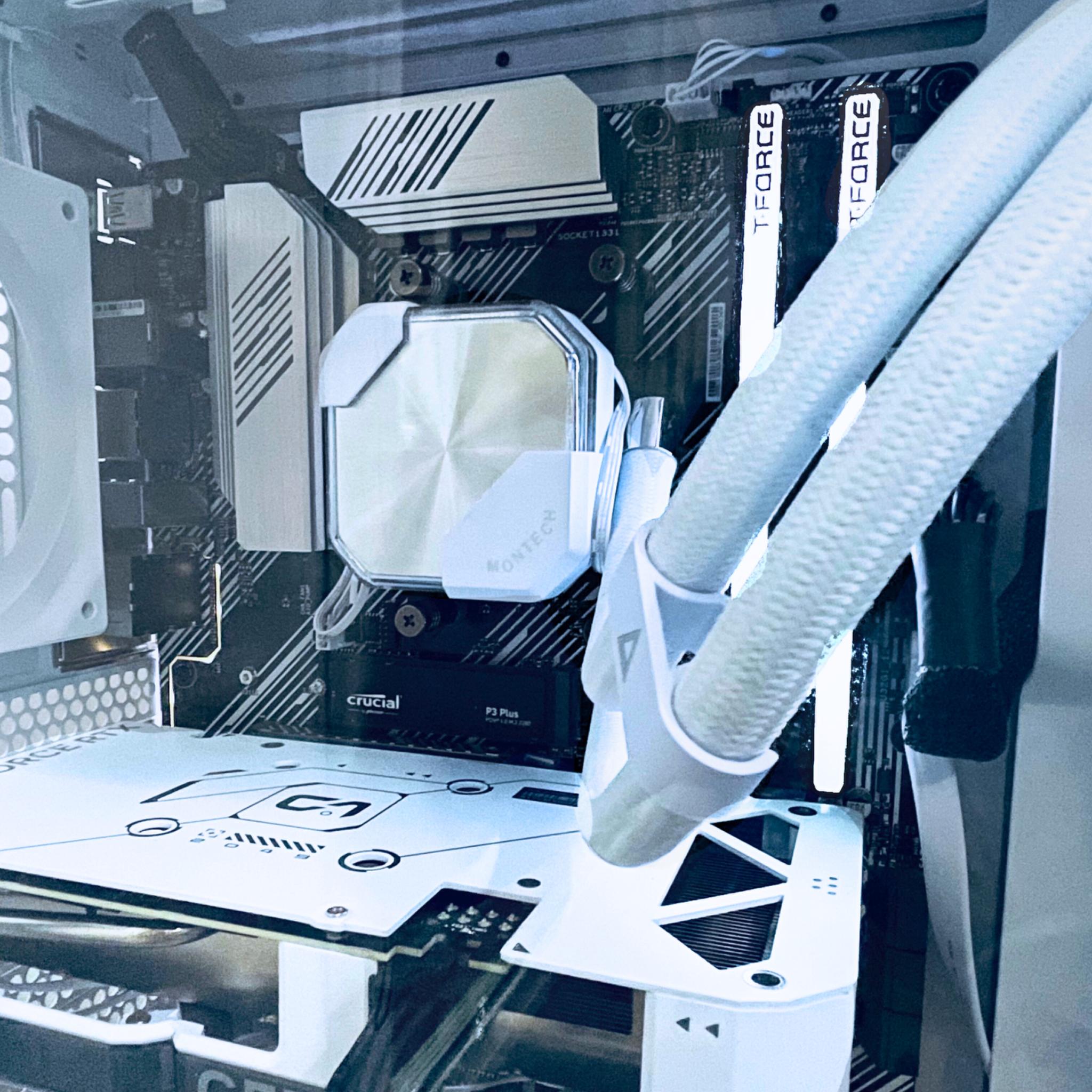 Nvidia Rtx 4060Ti Pro Gaming PC|Water Cooled🧊|Ryzen 5💨| 1TB Nvme⚡️|16gb RGB Ram 🎨