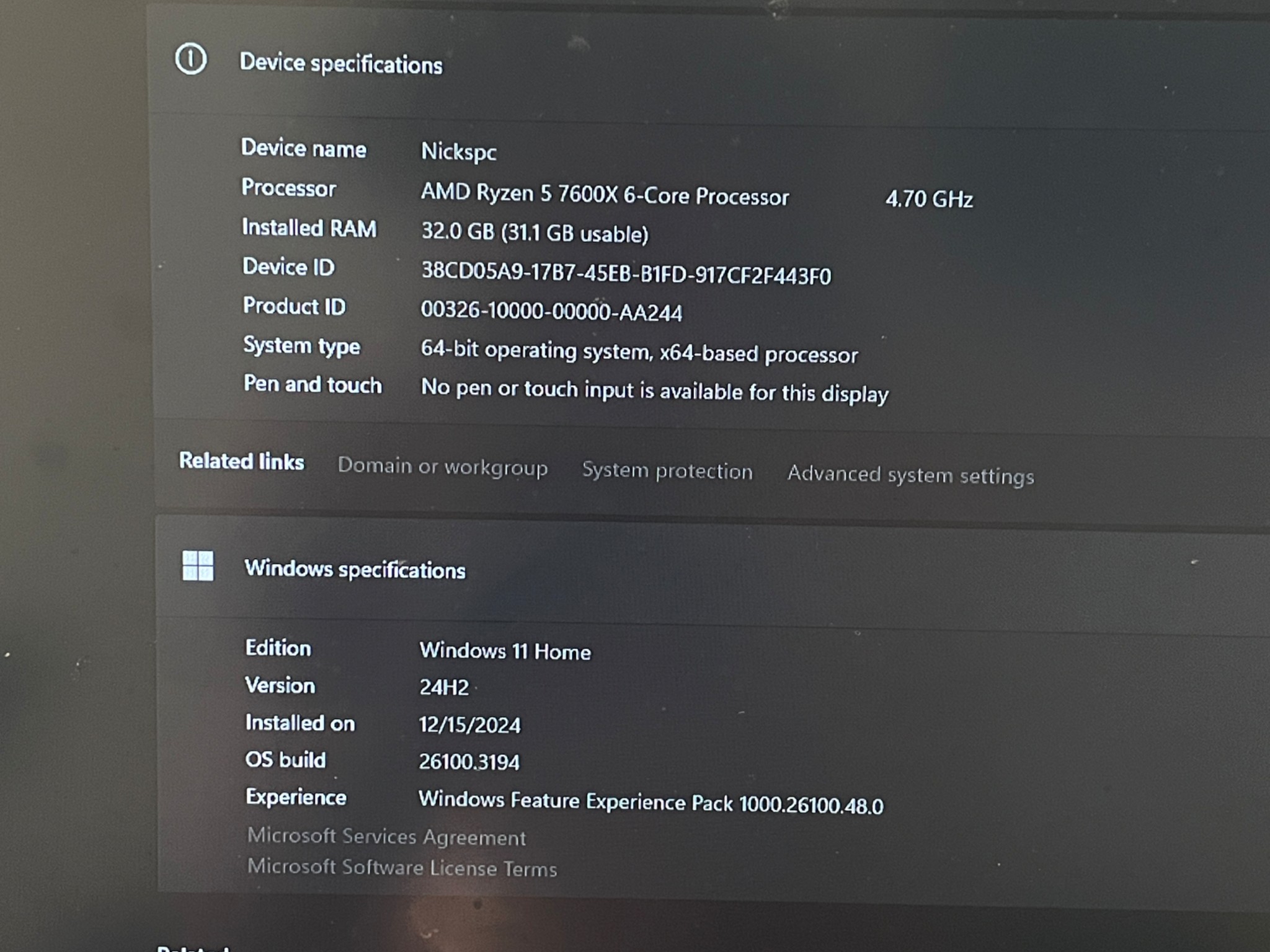 AM5 build-Ryzen 5 7600x & PNY 4060 8gb