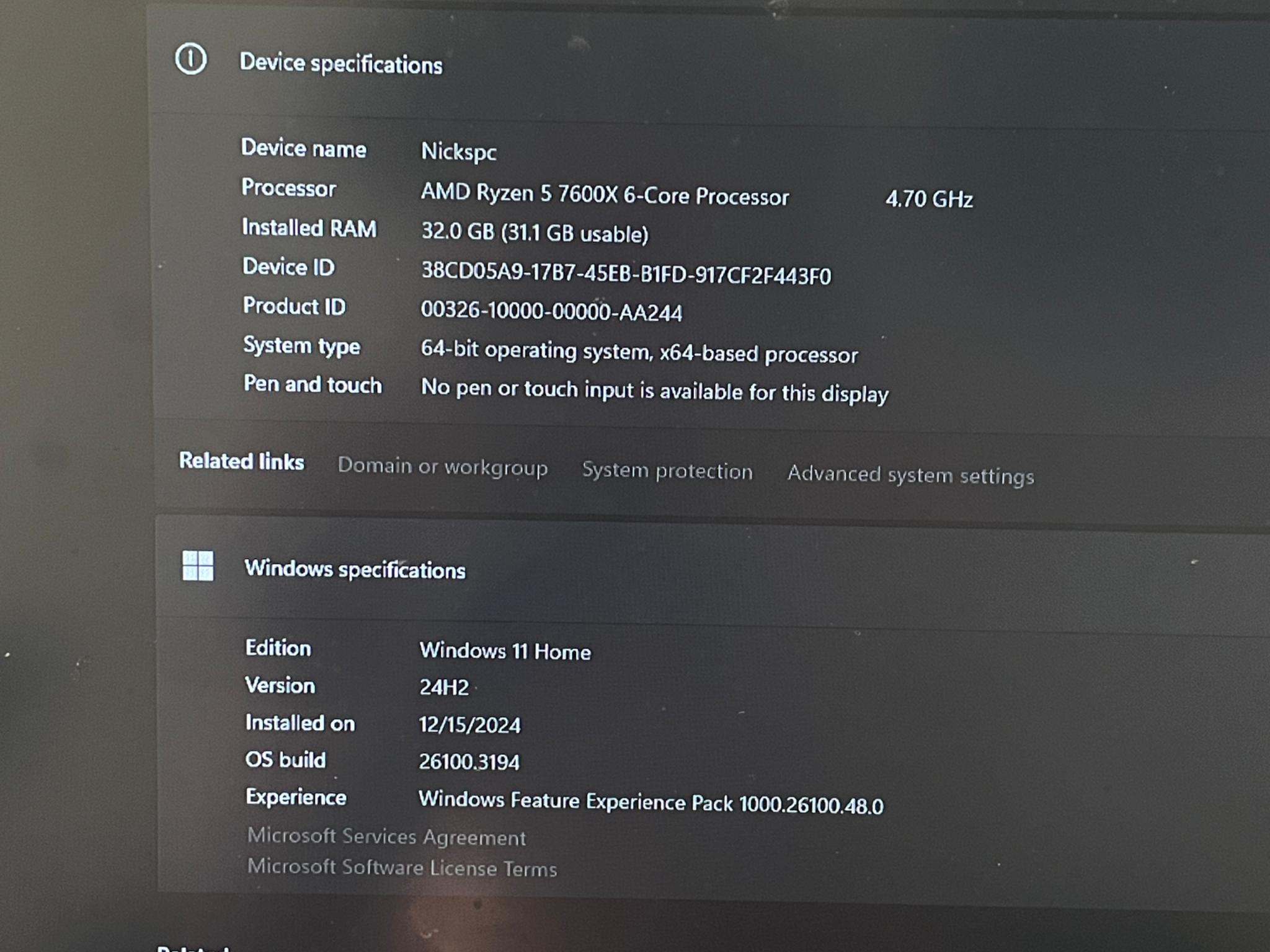AM5 build-Ryzen 5 7600x & PNY 4060 8gb