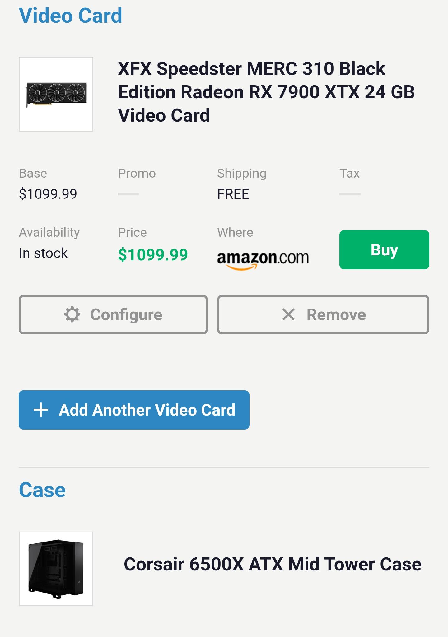 Radeon RX 7900 XTX Custom Gaming PC - Ryzen 9 7950X3D, 1TB NVMe SSD