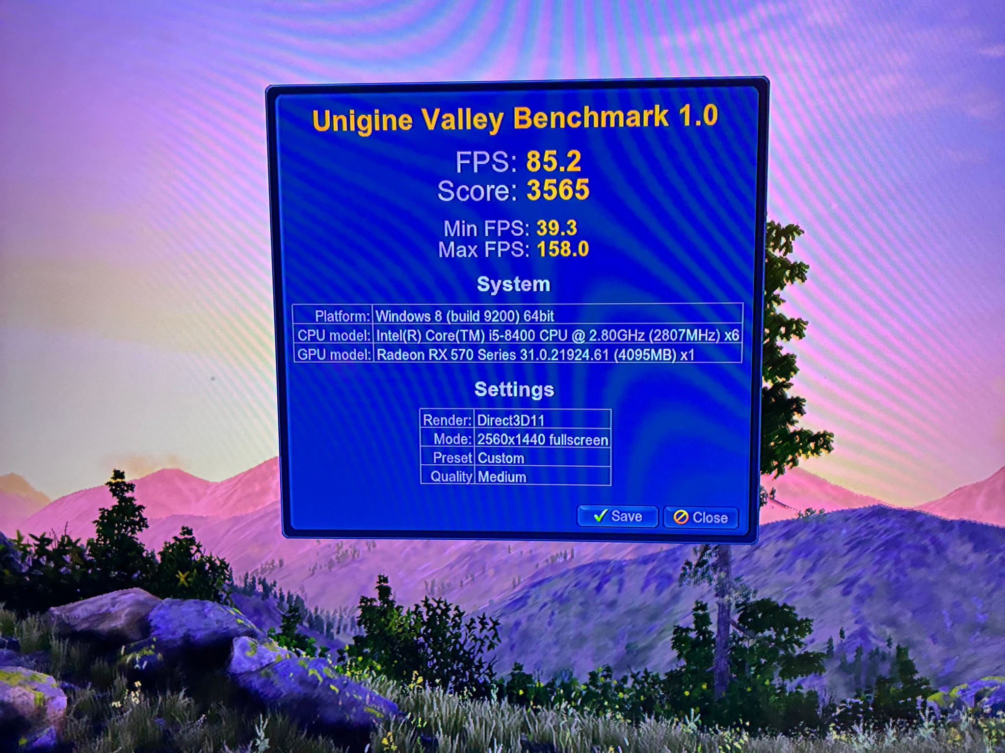GAMING PC/I5-8400/RX 570 8G/1.2TB/16GB DDR4