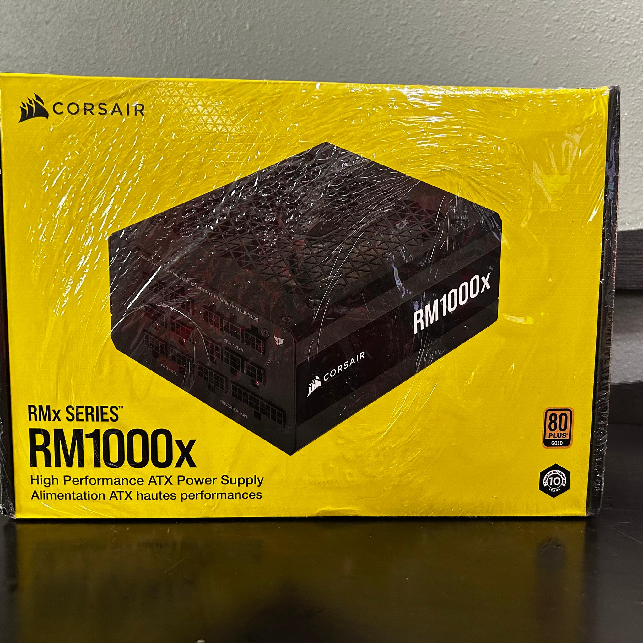 NEW - Corsair RM1000x Power Supply - Black 